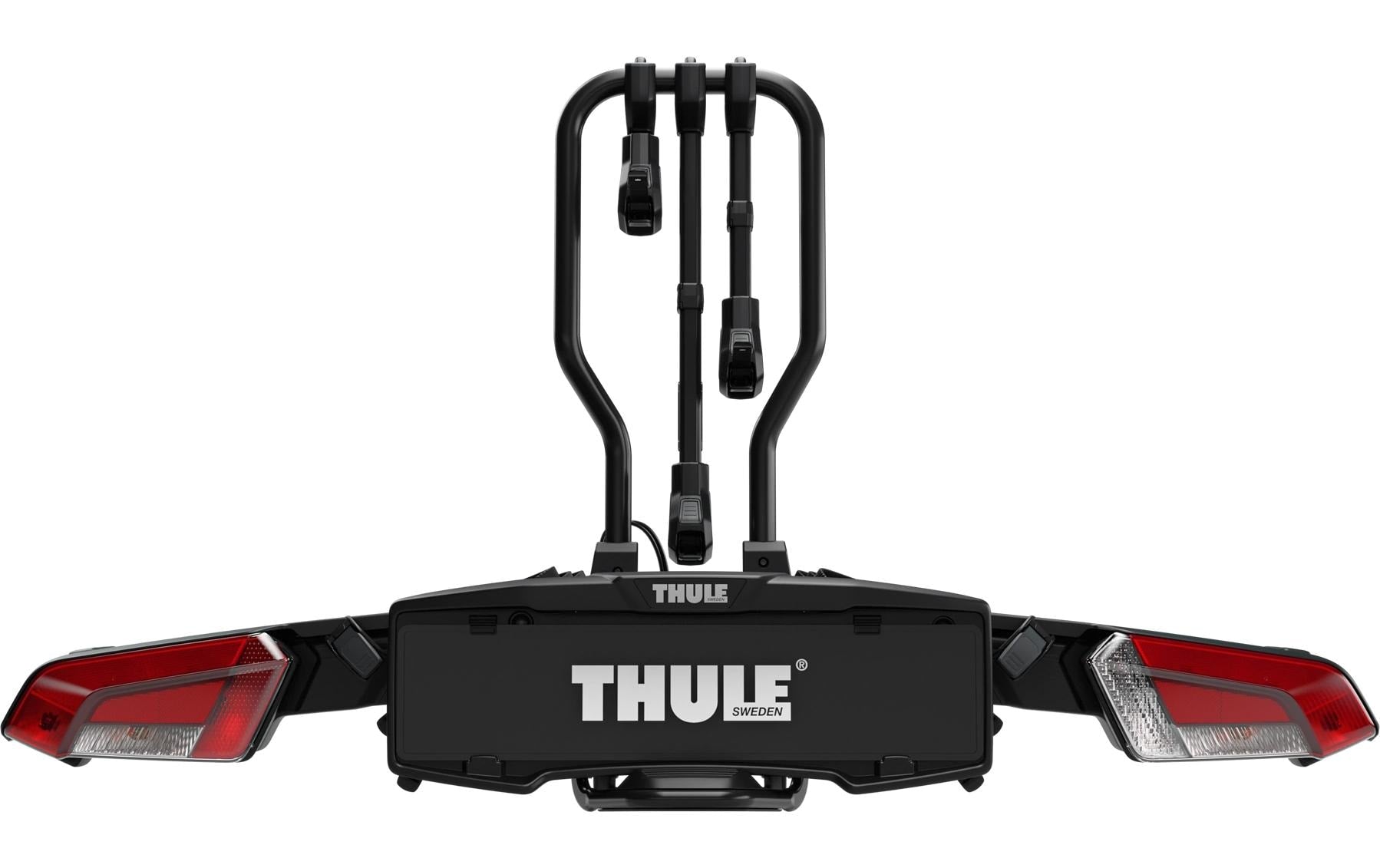 Thule Anhängerkupplungs-Fahrradträger EASYFOLD 3 – zusammenklappbar, für 3 Fahrräder, 60 kg – schwarz