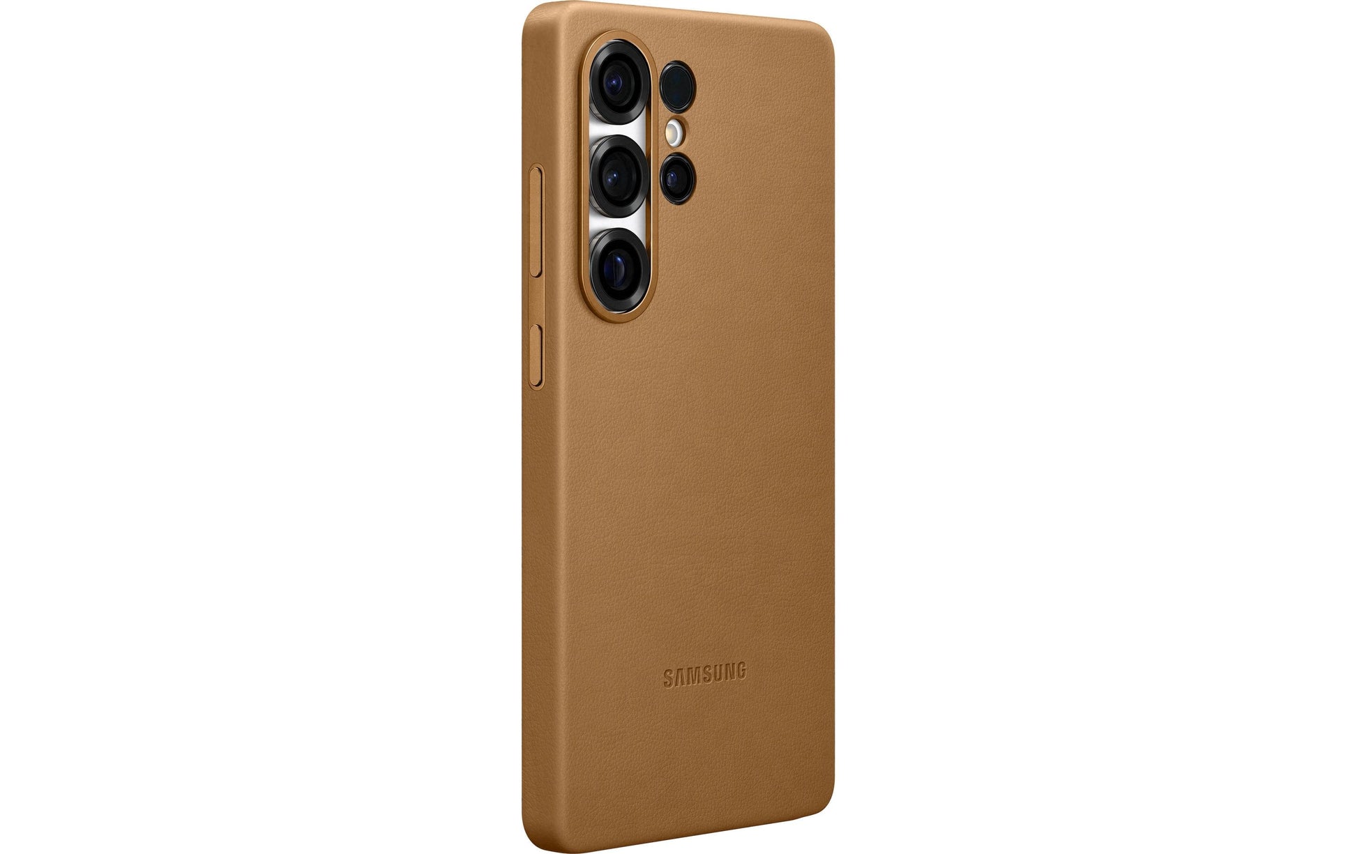 Samsung Backcover – für Samsung Galaxy S25 Ultra – braun/gold – Leder
