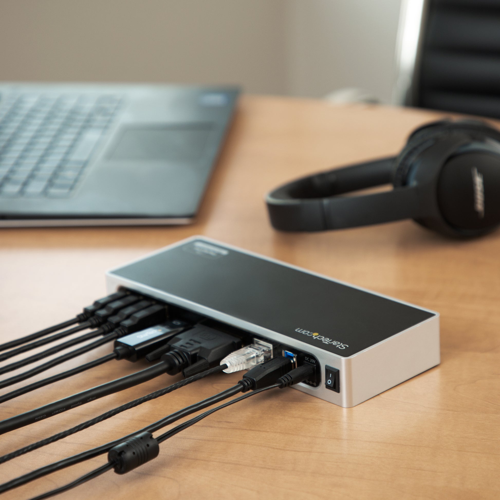 StarTech.com Dockingstation – USB-A, 1× HDMI, 1× DVI, 6× USB-A, GbE, 3,5 mm Audio, für Windows/Mac