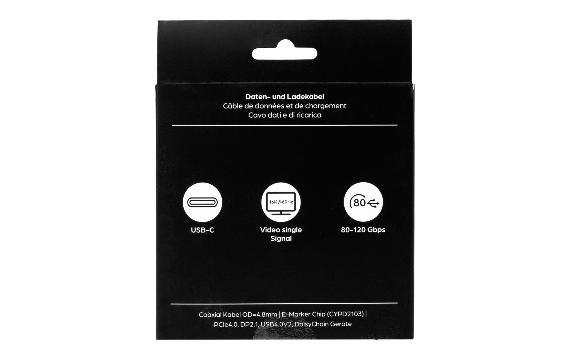 ONIT USB-Kabel, USB-C zu USB-C, 2 m, Lade-/Datenkabel