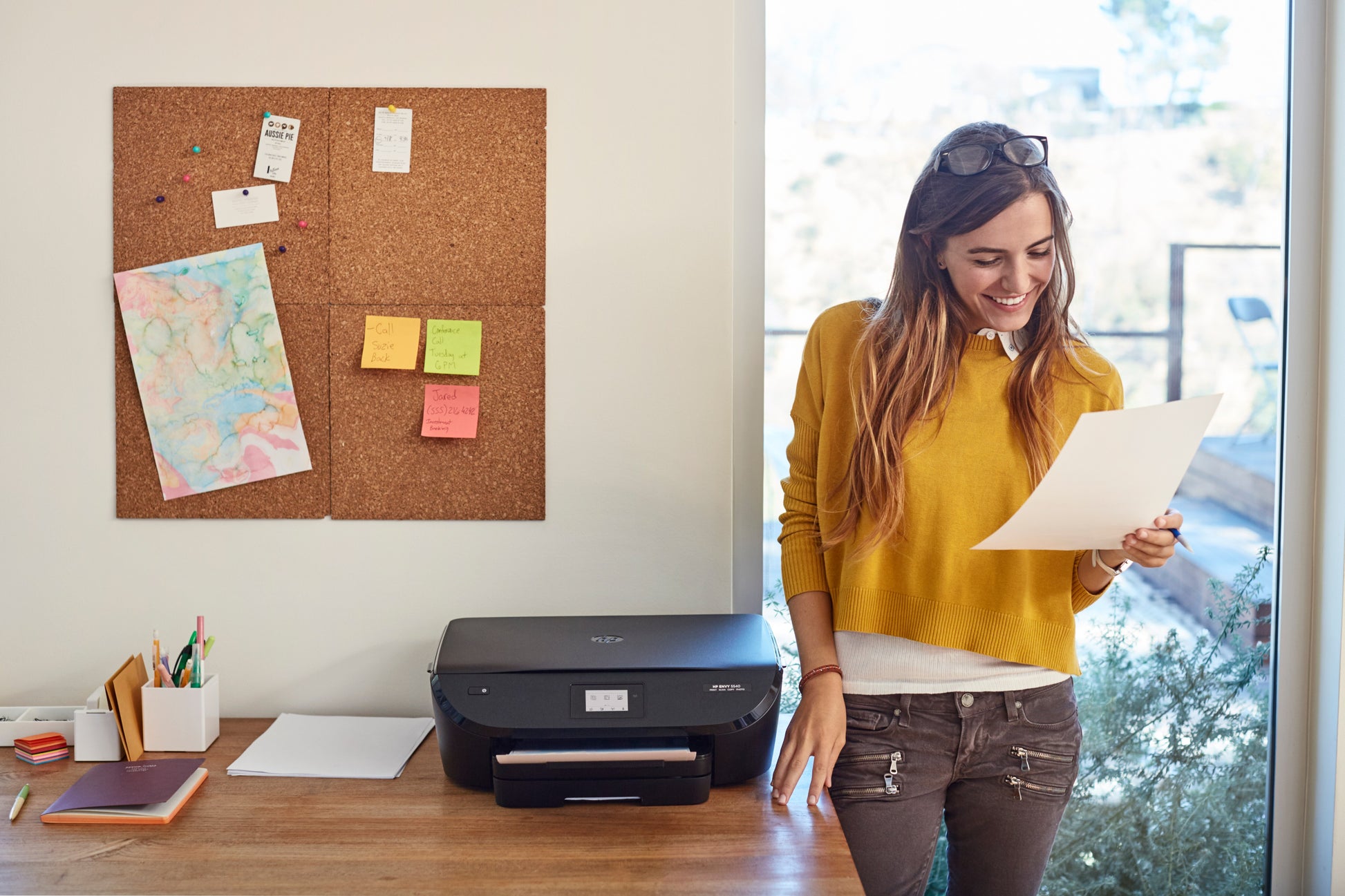 HP ENVY 5547 – Farbtintenstrahl-Multifunktionsdrucker, A4, 3-in-1, Duplex, ADF, WLAN, Touchscreen