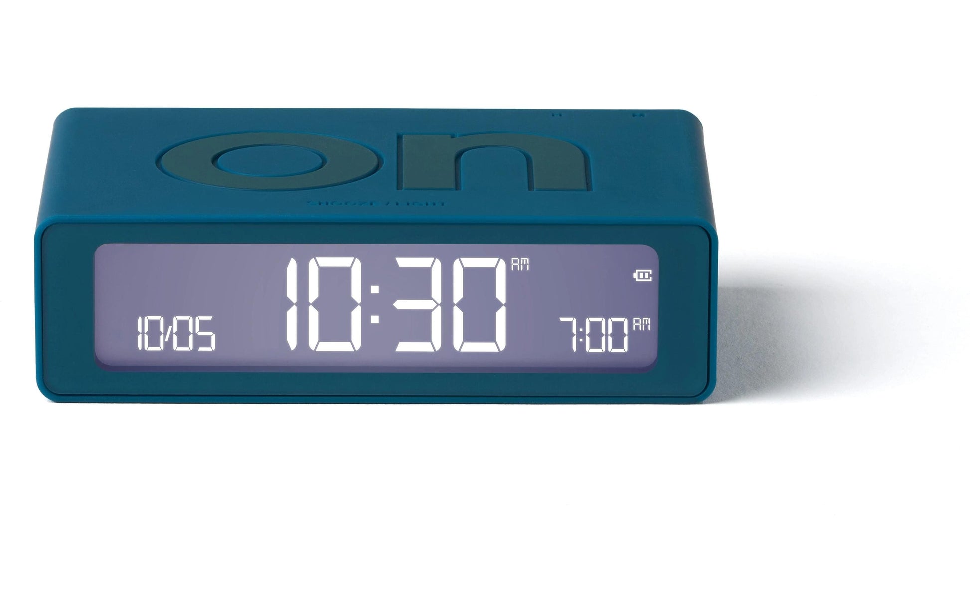 Lexon Flip Mini Wecker – digital – 8 × 2,3 × 4,9 cm, grün, Schlummerfunktion, Datum