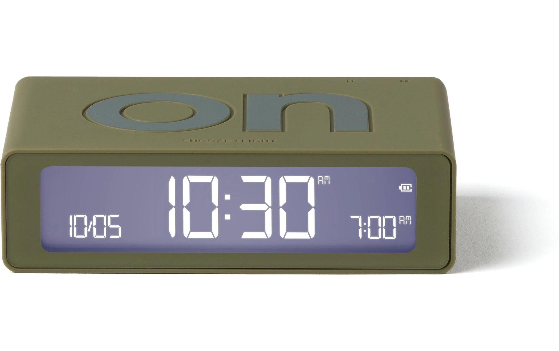 LEXON Digitalwecker – USB, 8 × 2,3 × 4,9 cm, braun