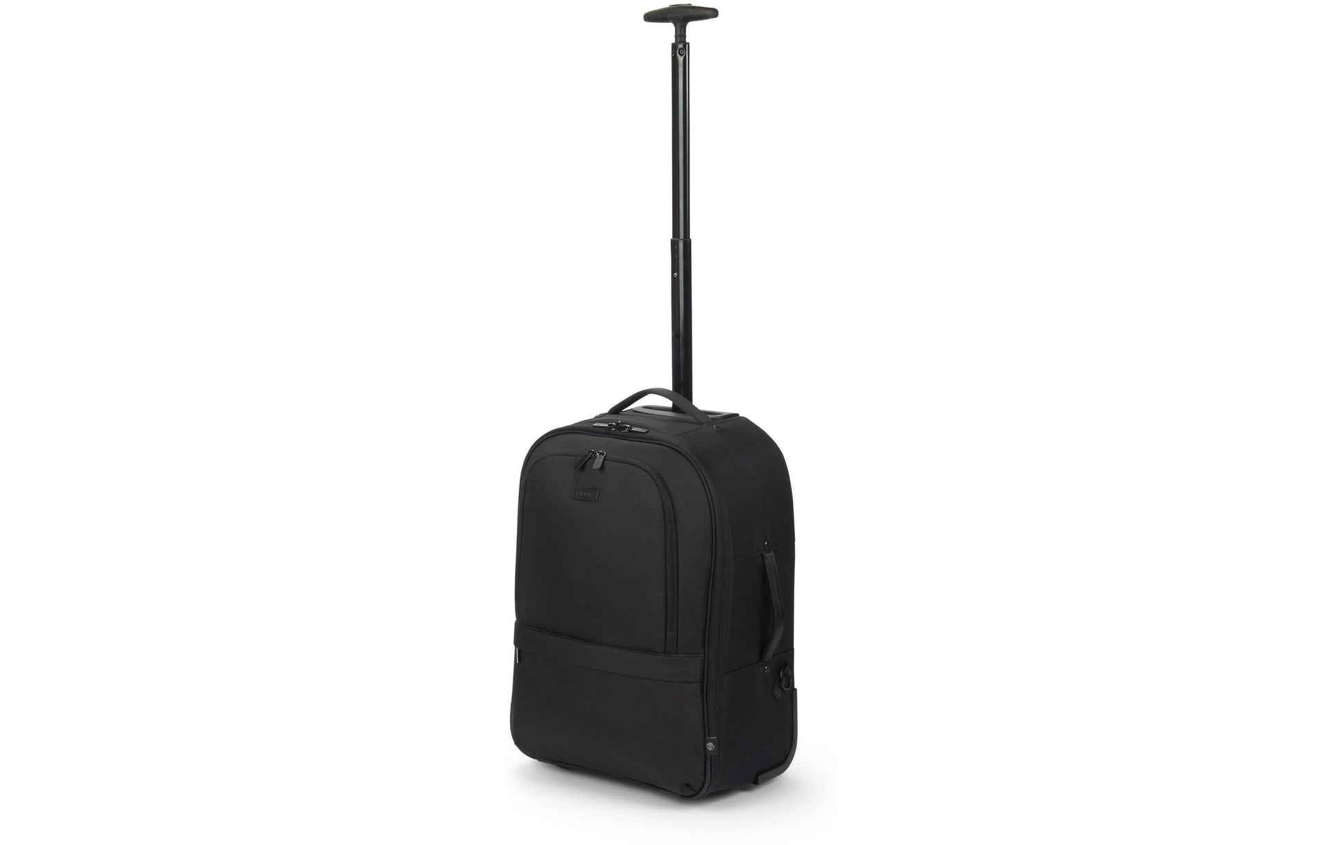 DICOTA Notebook-Rucksack bis 16" – mit Rollen, Teleskopgriff – Schwarz
