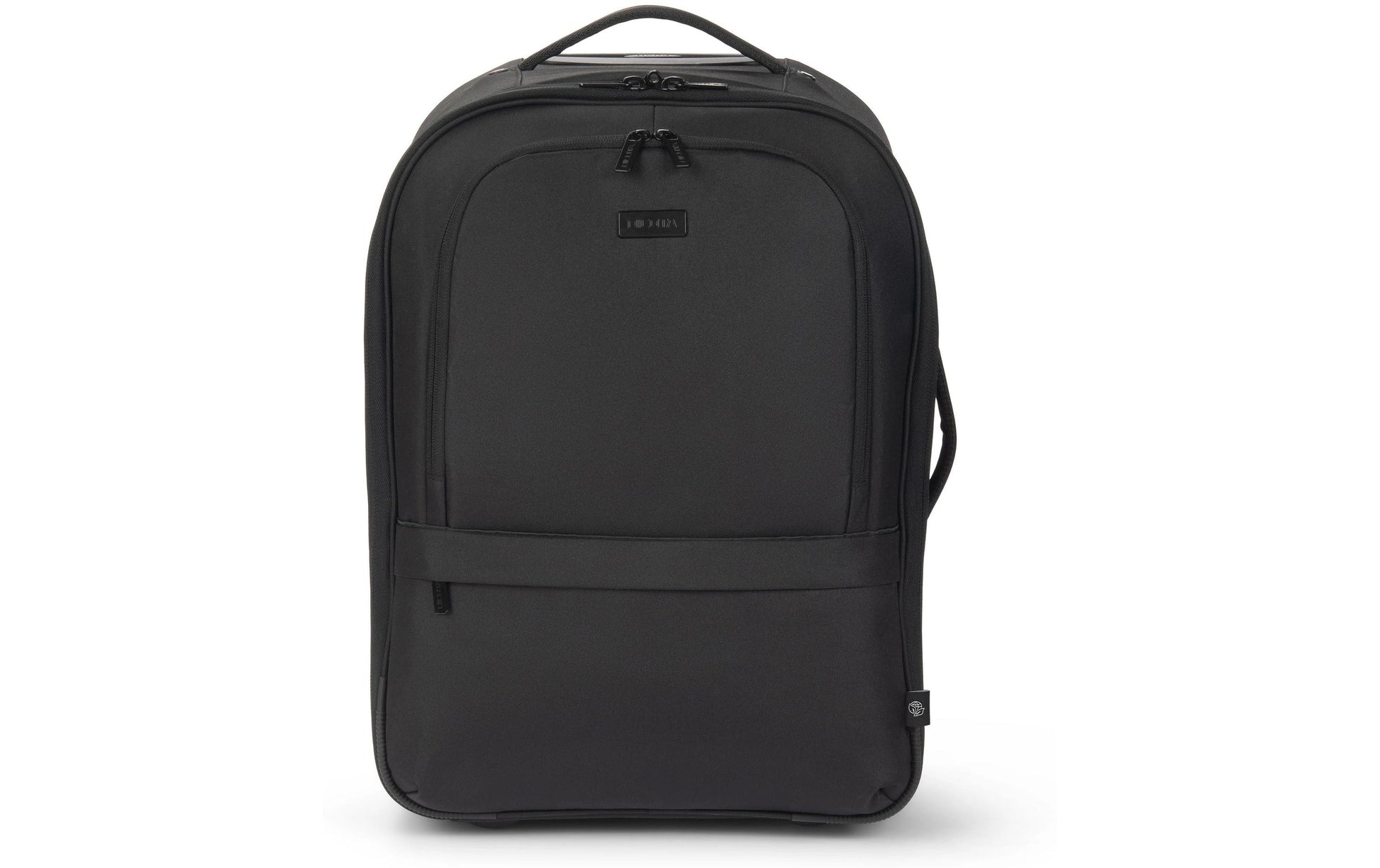 DICOTA Notebook-Rucksack bis 16" – mit Rollen, Teleskopgriff – Schwarz
