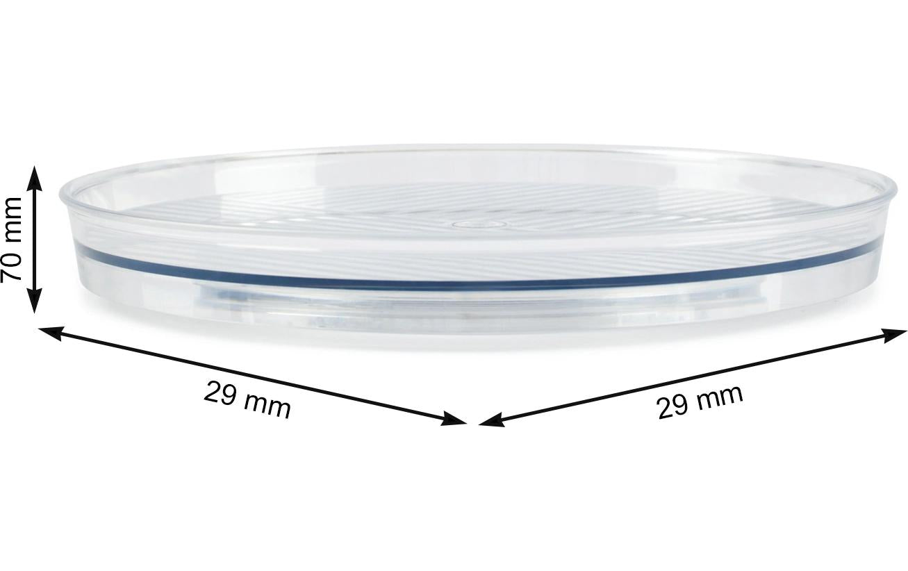 Rotho Drehteller Ø 29 × 3,8 cm, Glas, Transparent