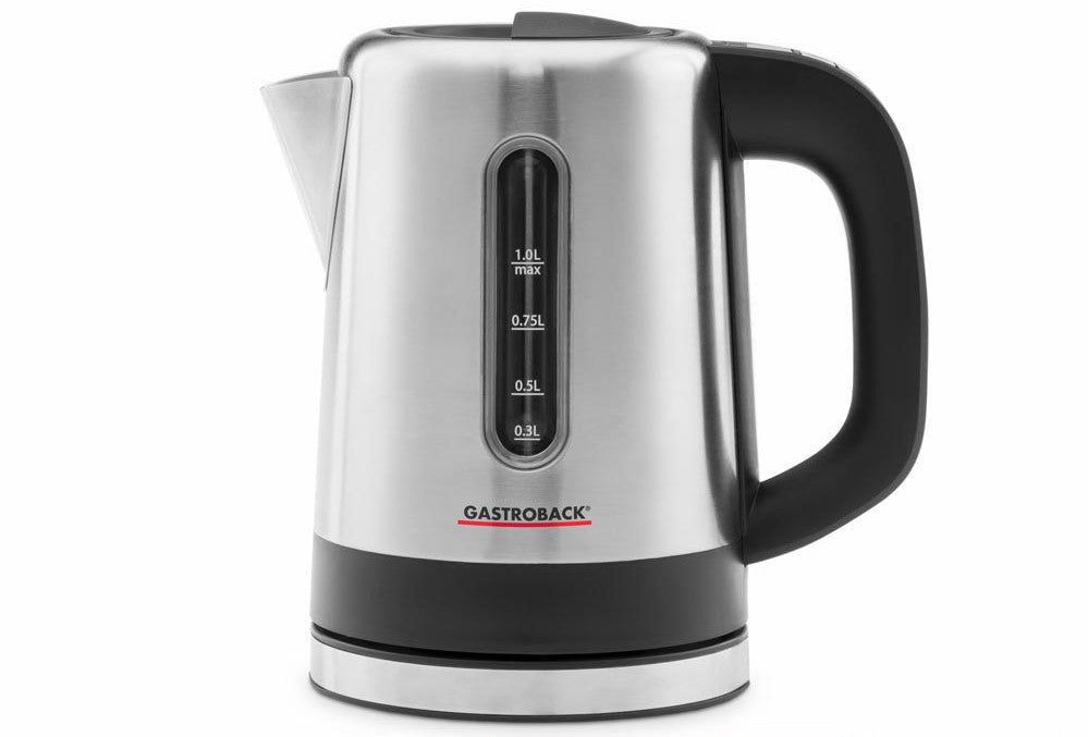 Gastroback Wasserkocher – 1 l, mit Temperaturwahl, Warmhaltefunktion, Edelstahl