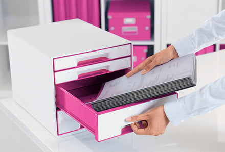 Leitz Aufbewahrungsbox – Pink, Weiss, Kunststoff (Polystyrol)