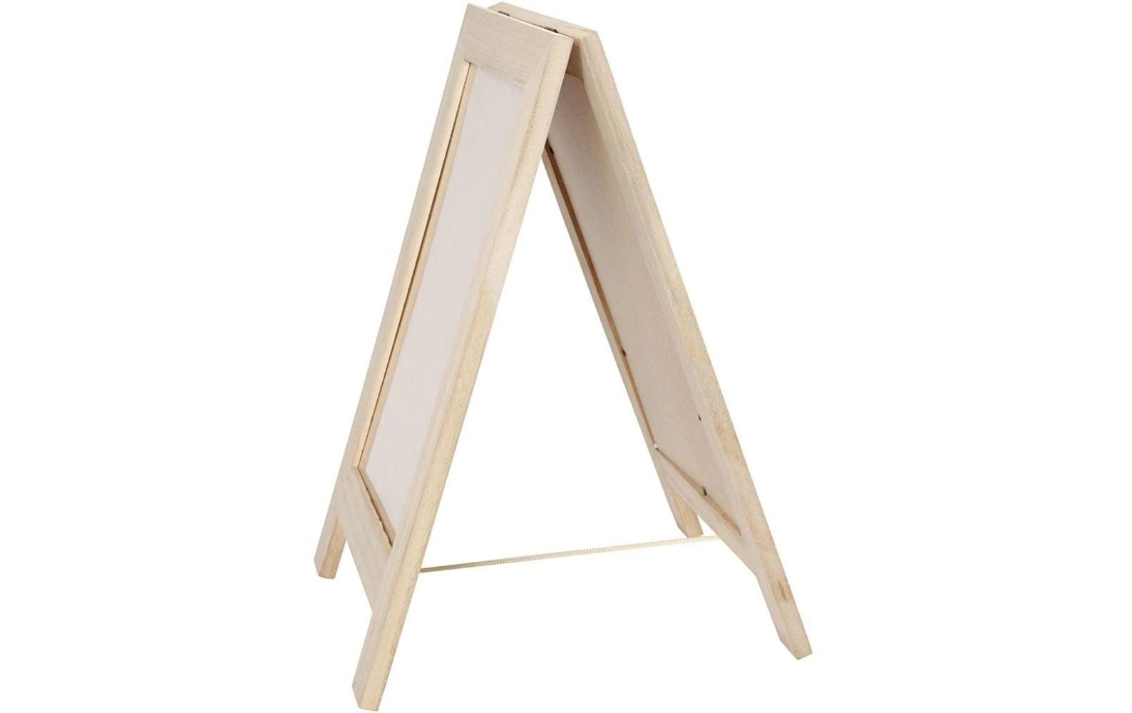 Creativ Company Tischprospekthalter 1 Fach A4 – Plexiglas/Holz, braun