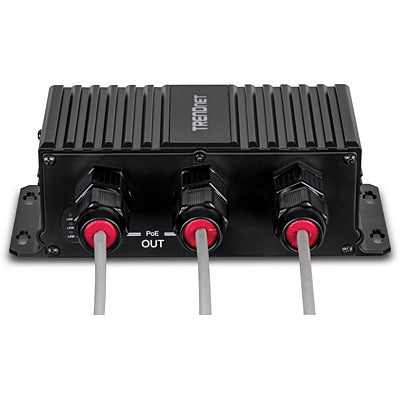 TRENDnet TI-EU120 PoE-Midspan – 64 W, PoE/PoE+/UPoE, 3× RJ-45