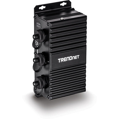 TRENDnet TI-EU120 PoE-Midspan – 64 W, PoE/PoE+/UPoE, 3× RJ-45