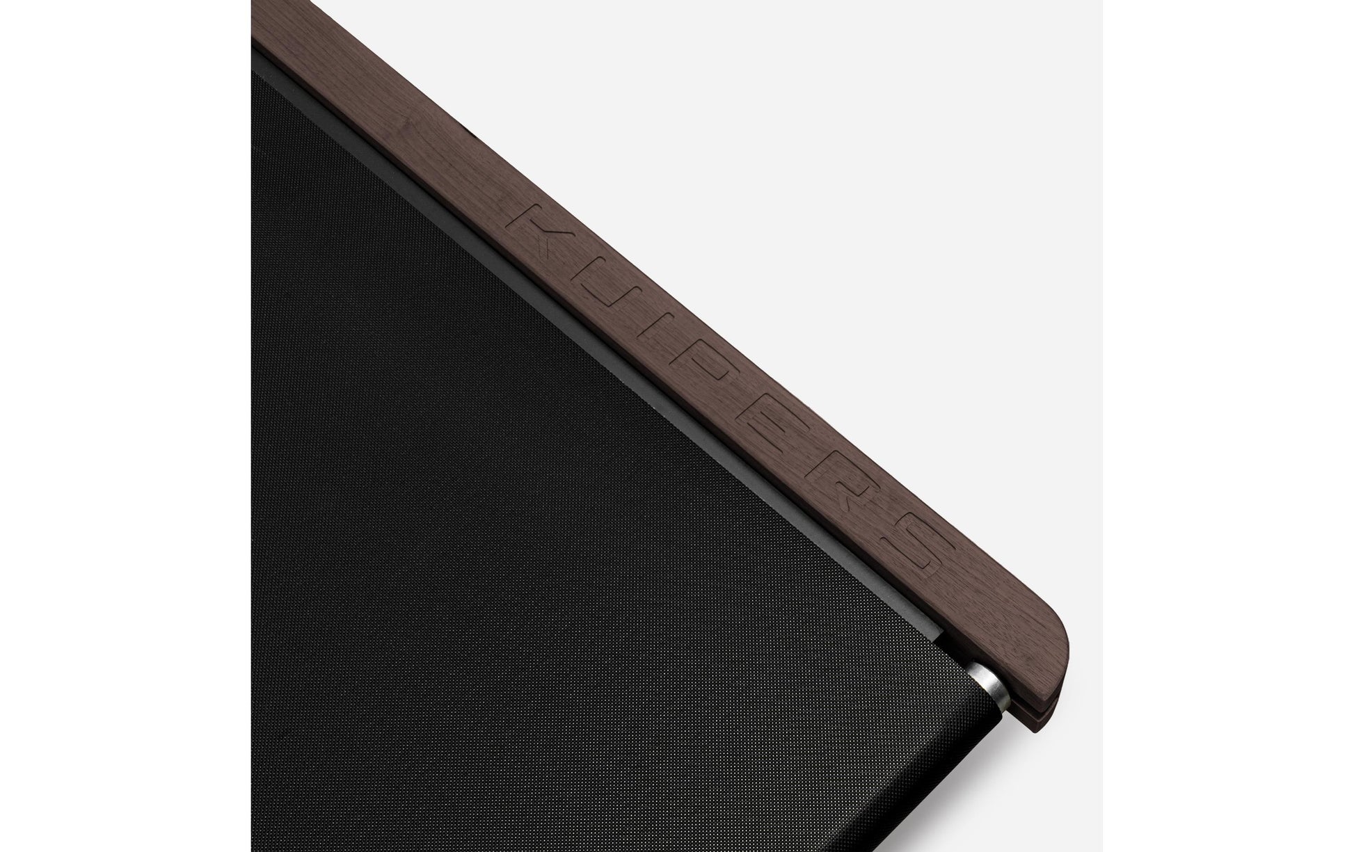 Kuipers Laufband K1, Lauffläche 44 × 106 cm, 135 kg – Dunkelgrau, Holz