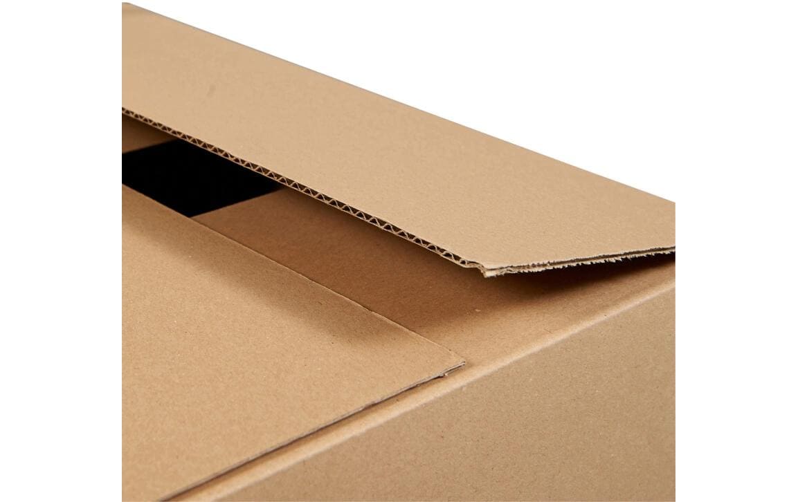 Versandkarton Branowell – 340 × 240 × 134 mm, 1-wellig, braun – 25 Stk.