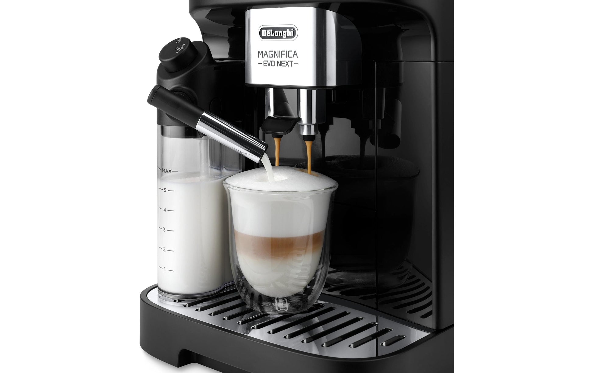 De’Longhi Magnifica Evo Next Kaffeevollautomat – 15 bar, 1,9 l, 250 g, Schwarz