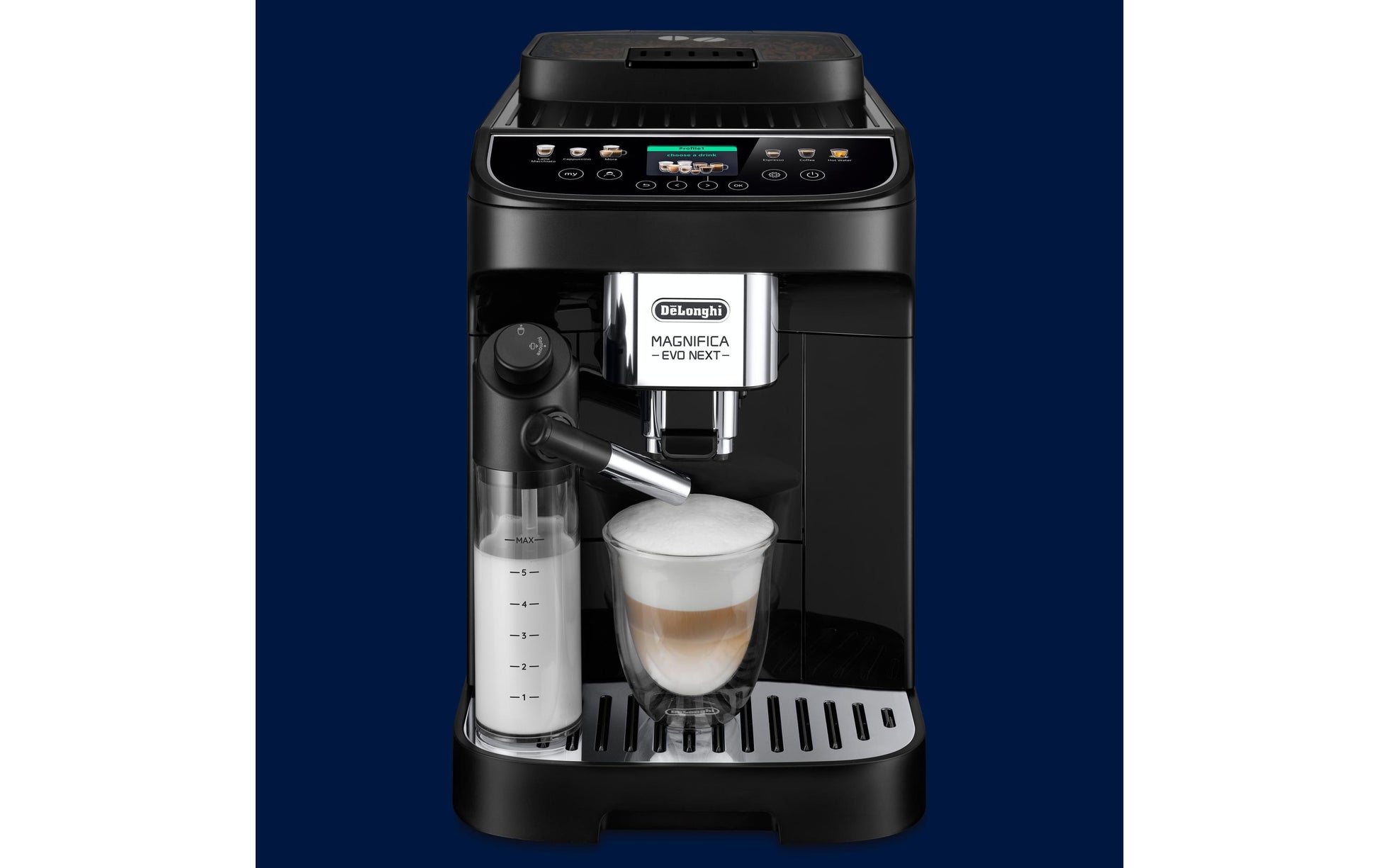 De’Longhi Magnifica Evo Next Kaffeevollautomat – 15 bar, 1,9 l, 250 g, Schwarz