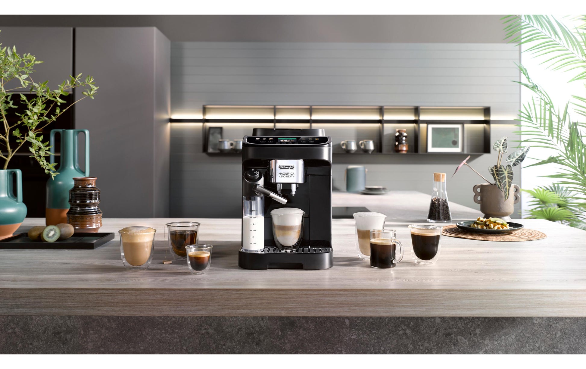 De’Longhi Magnifica Evo Next Kaffeevollautomat – 15 bar, 1,9 l, 250 g, Schwarz