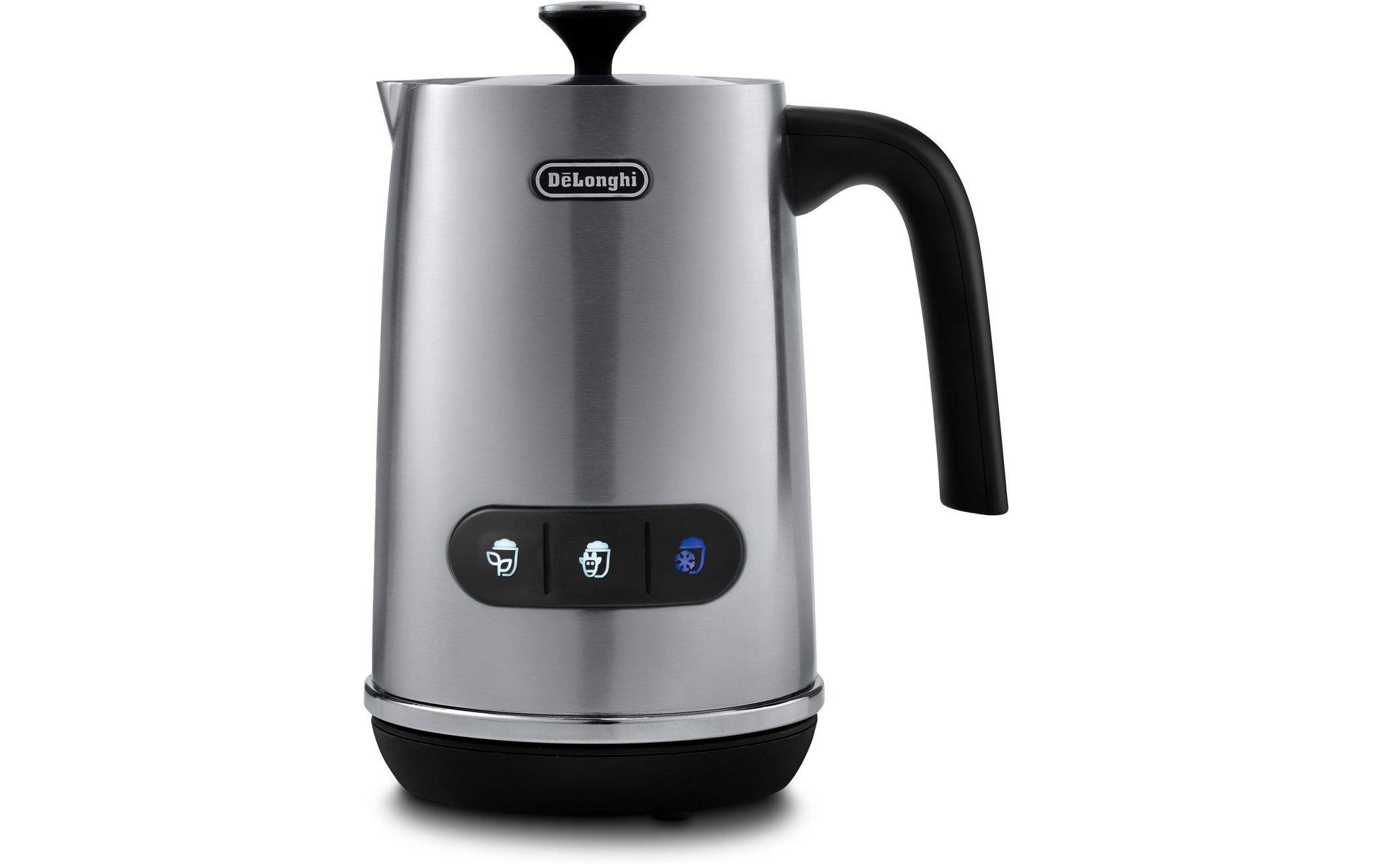 De’Longhi De'Longhi Milchschäumer LatteMix EMF3.M – 100 ml, 500 W, Metall, Silber, 19,5 × 11,5 × 17 cm