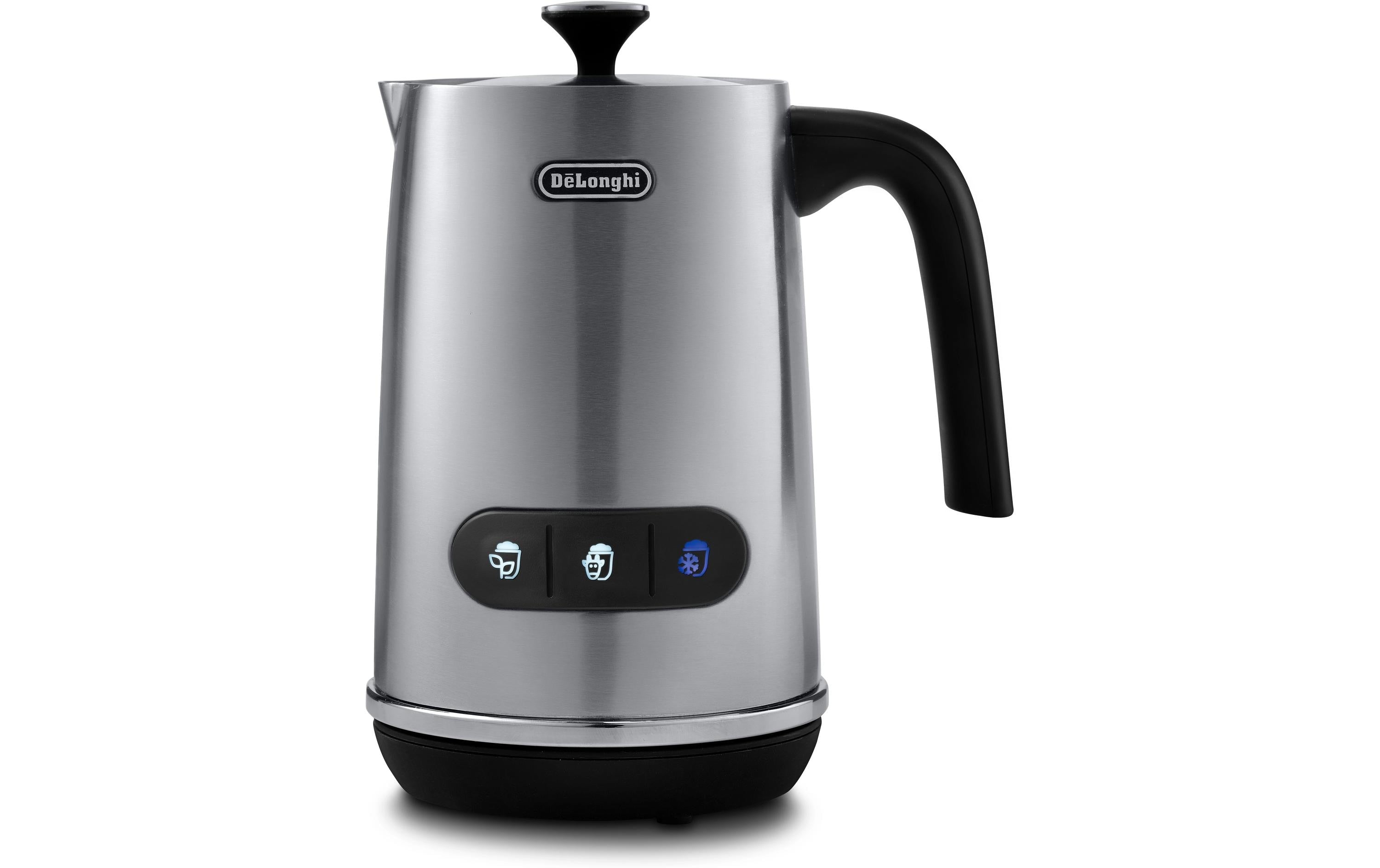 De’Longhi De'Longhi Milchschäumer LatteMix EMF3.M – 100 ml, 500 W, Metall, Silber, 19,5 × 11,5 × 17 cm
