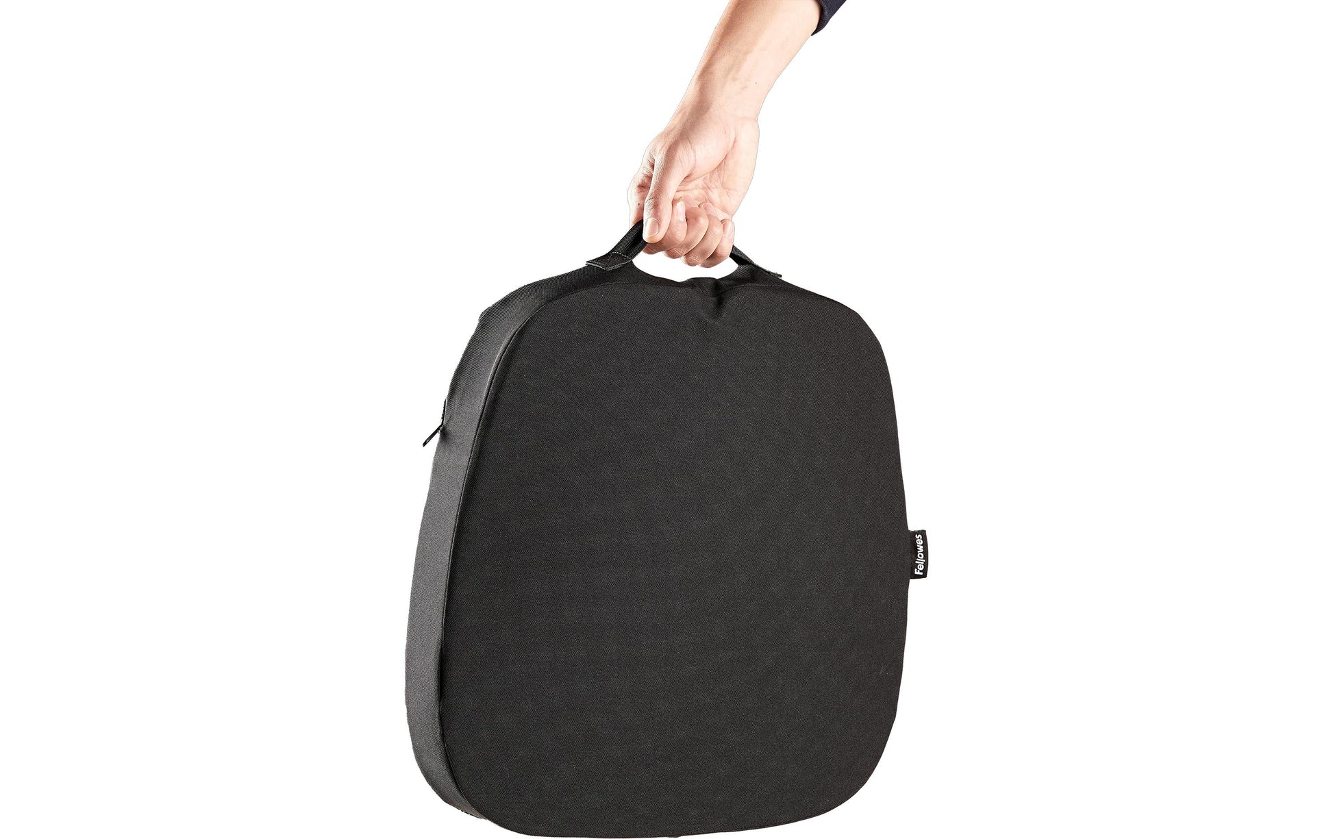 Fellowes Breyta Sitzkissen – 43 × 43 × 6,0 cm, Schaumstoff, abnehmbarer Bezug, schwarz
