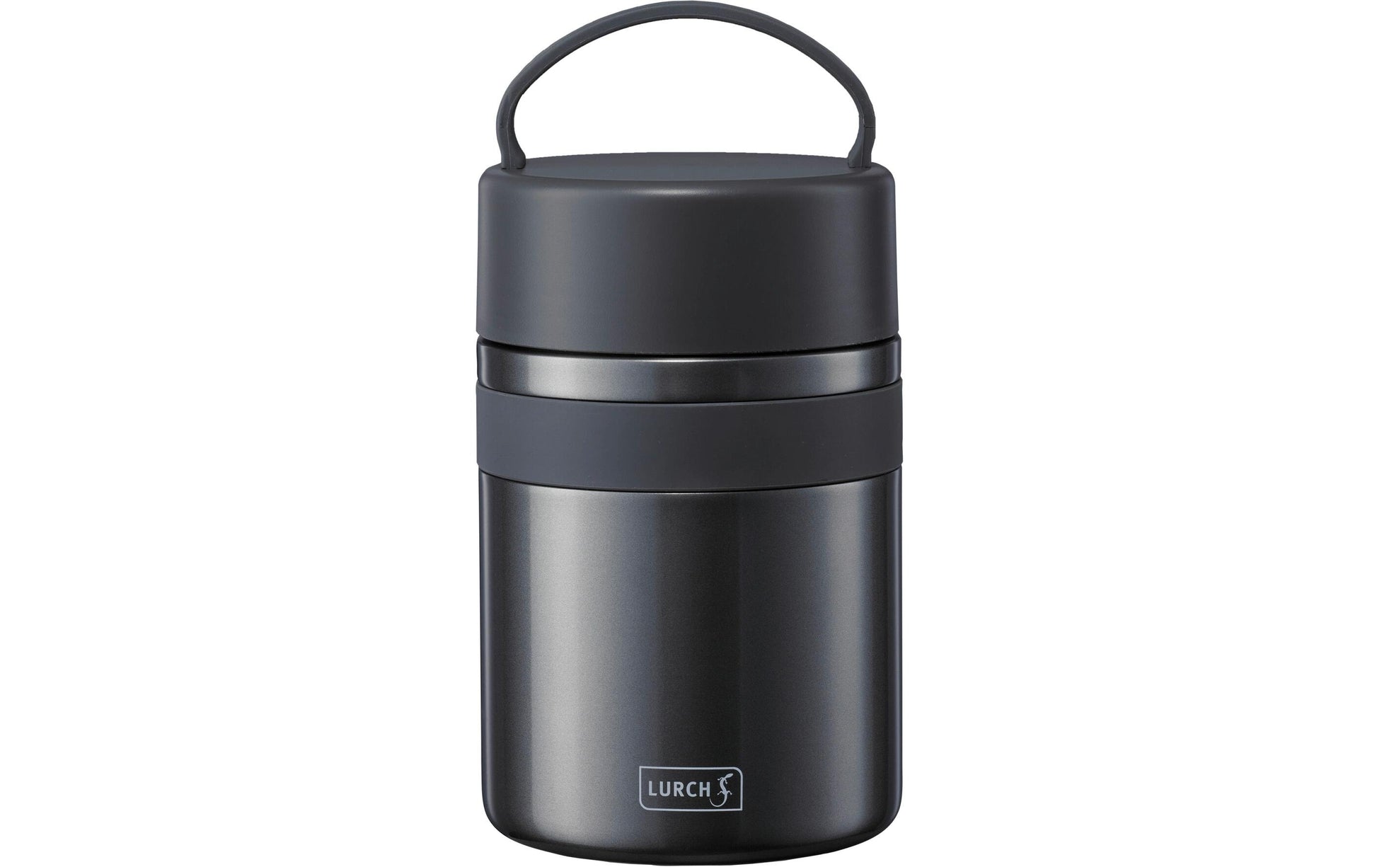Lurch Thermobox Iso-Pot 2.0 – vakuumisoliert, doppelwandig, 12 h – 0,8 l – schwarz, Edelstahl