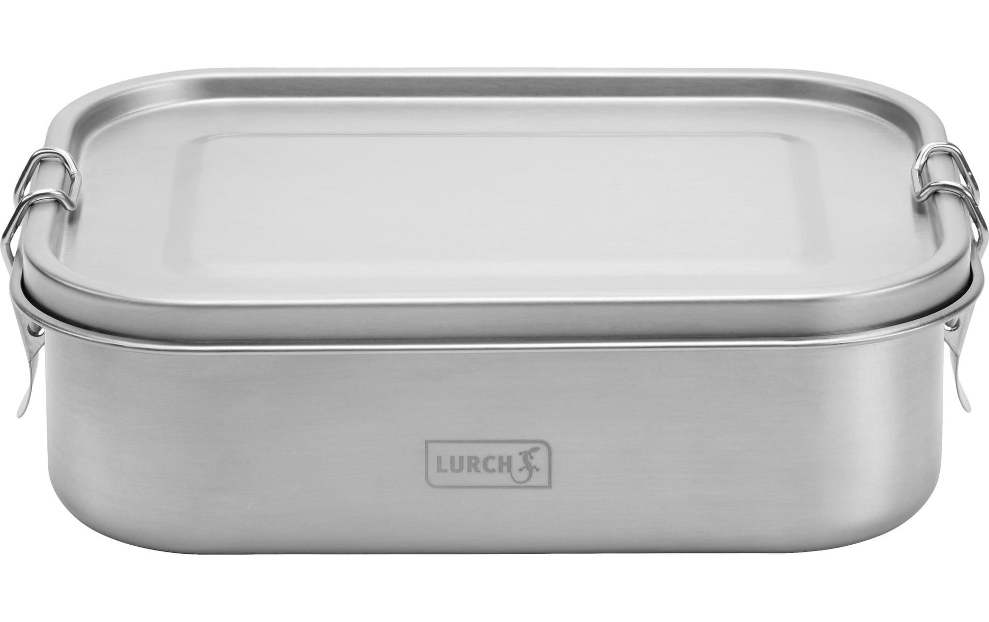 Lurch Lunchbox Snap – 1,2 l, 20 × 15 × 6 cm, Edelstahl 18/10/Kunststoff, Silber, spülmaschinenfest, BPA-frei