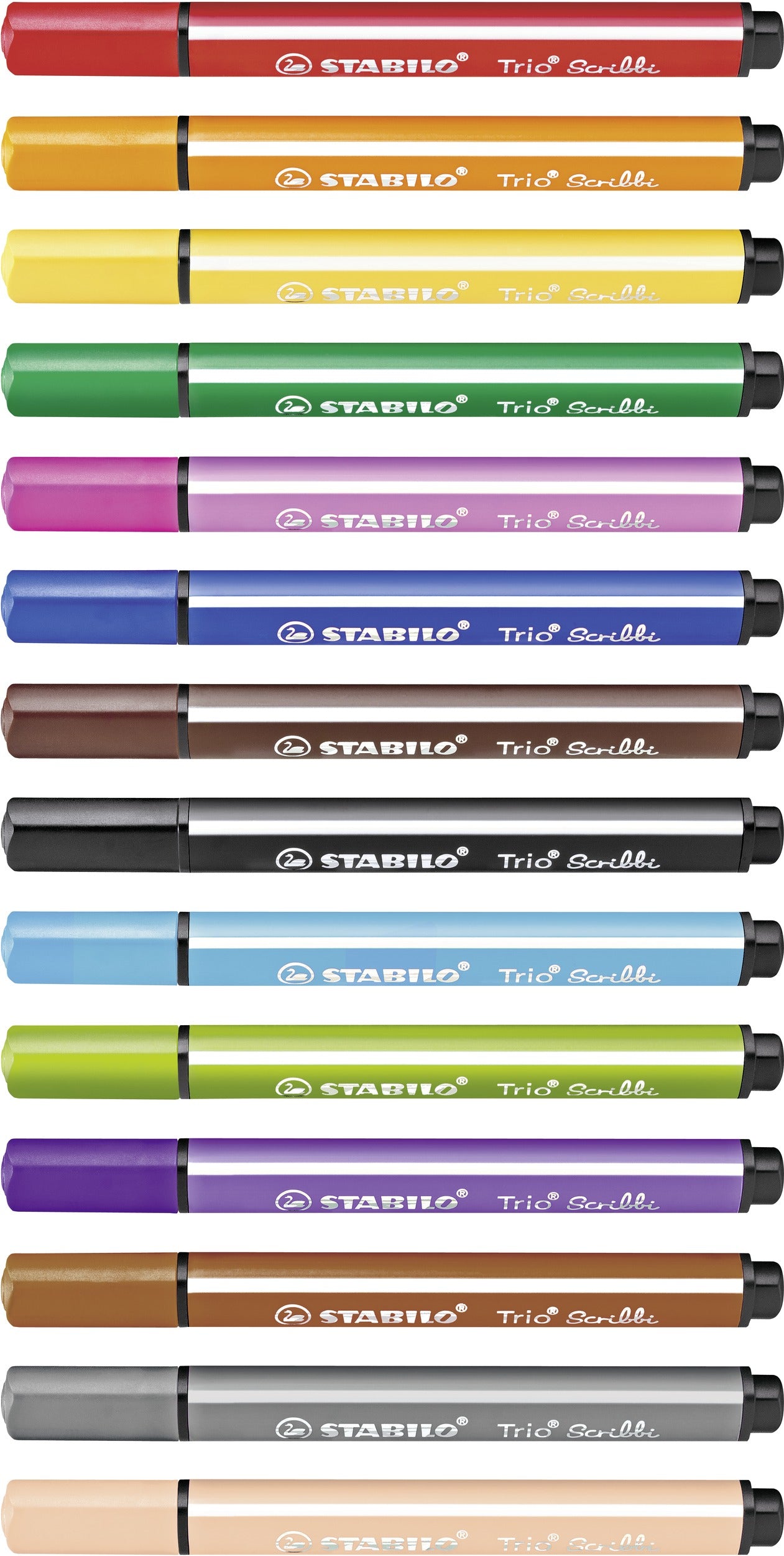 STABILO Filzstifte, Strichbreite 1,5–2 mm, 14 Farben