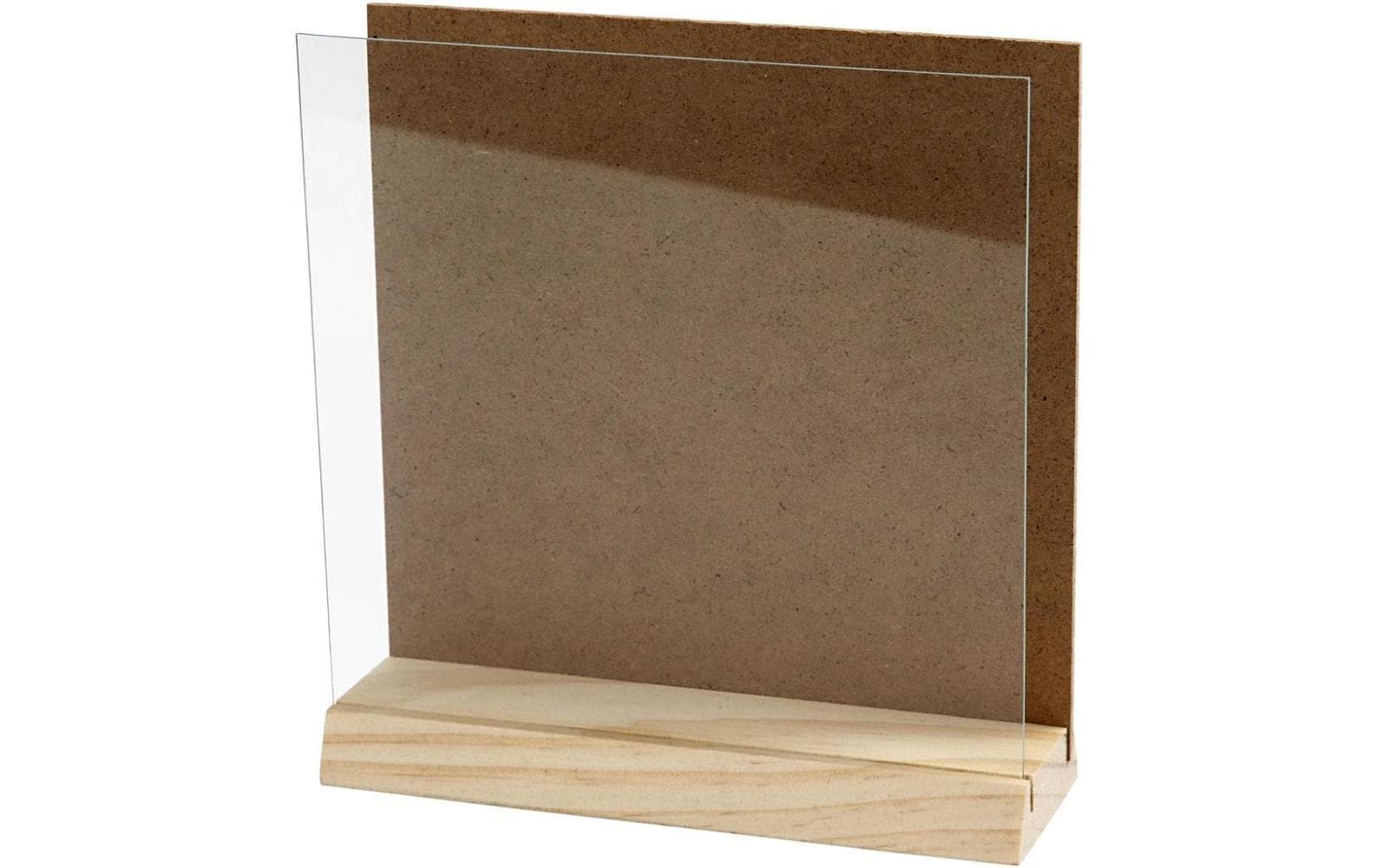 Creativ Company Bilderrahmen – für 15 × 15 cm – Glas & Holz, Braun
