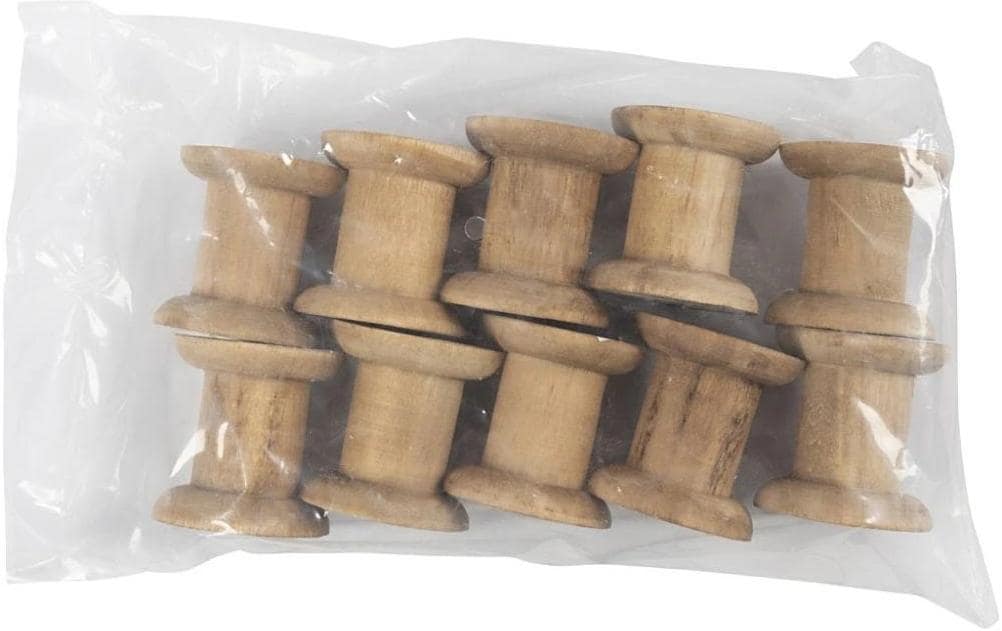 Creativ Company Holzrohling, Holz, braun, 5 × 5 × 5 cm, 10 Stk.