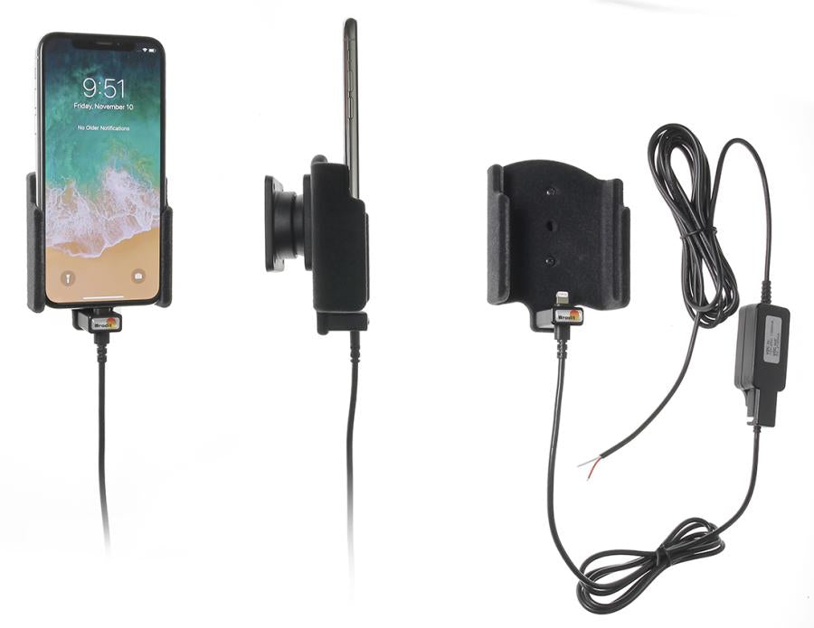 Brodit Active Halterung 527997 Kfz-Ladehalterung – für iPhone X – Schwarz