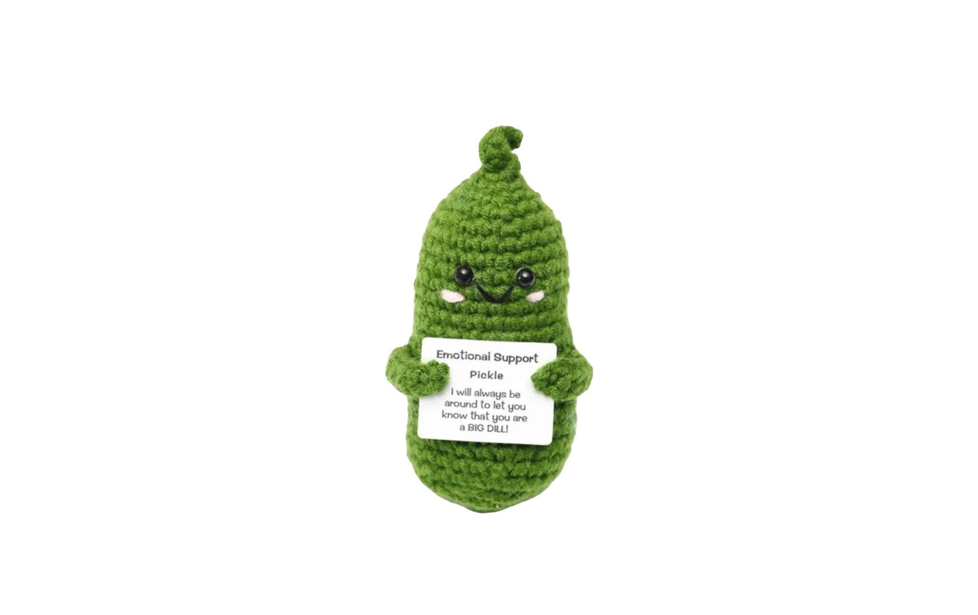 I am Creative Plüschtier Positive Pickle – 13 cm – grün