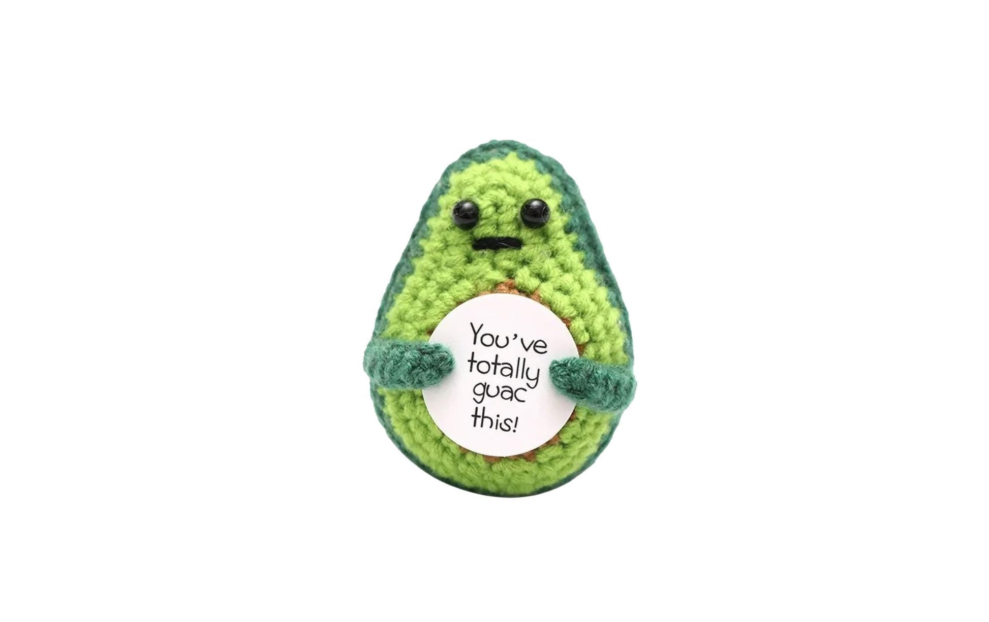 I am Creative Plüschtier Positive Avocado – 7,5 cm – grün