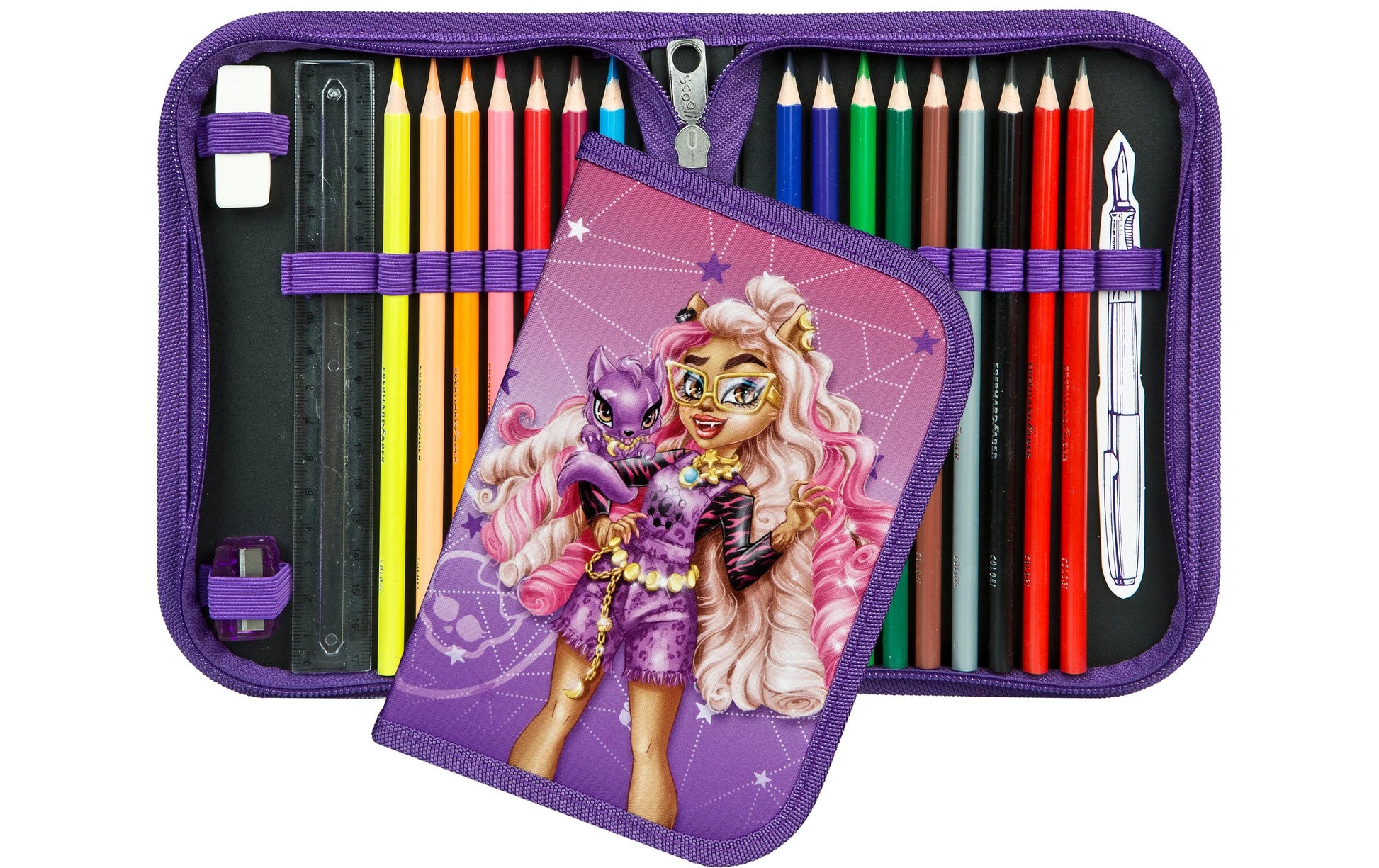 Scooli Schulrucksack-Set 5-teilig, Monster High, 18 l, 33×36,5×29 cm