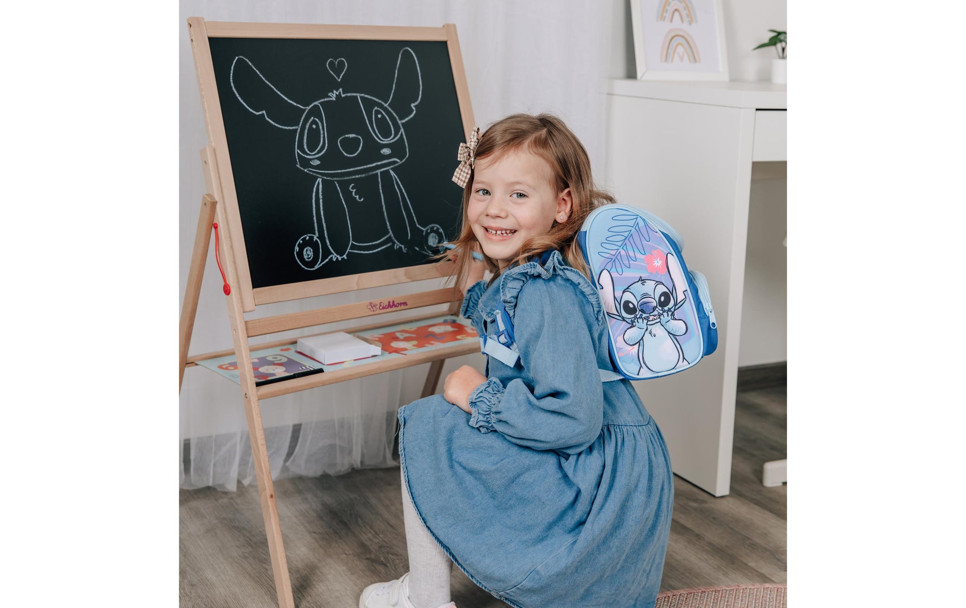 Scooli Stitch – Kindergartenrucksack, Lilo & Stitch, 21×12×24 cm