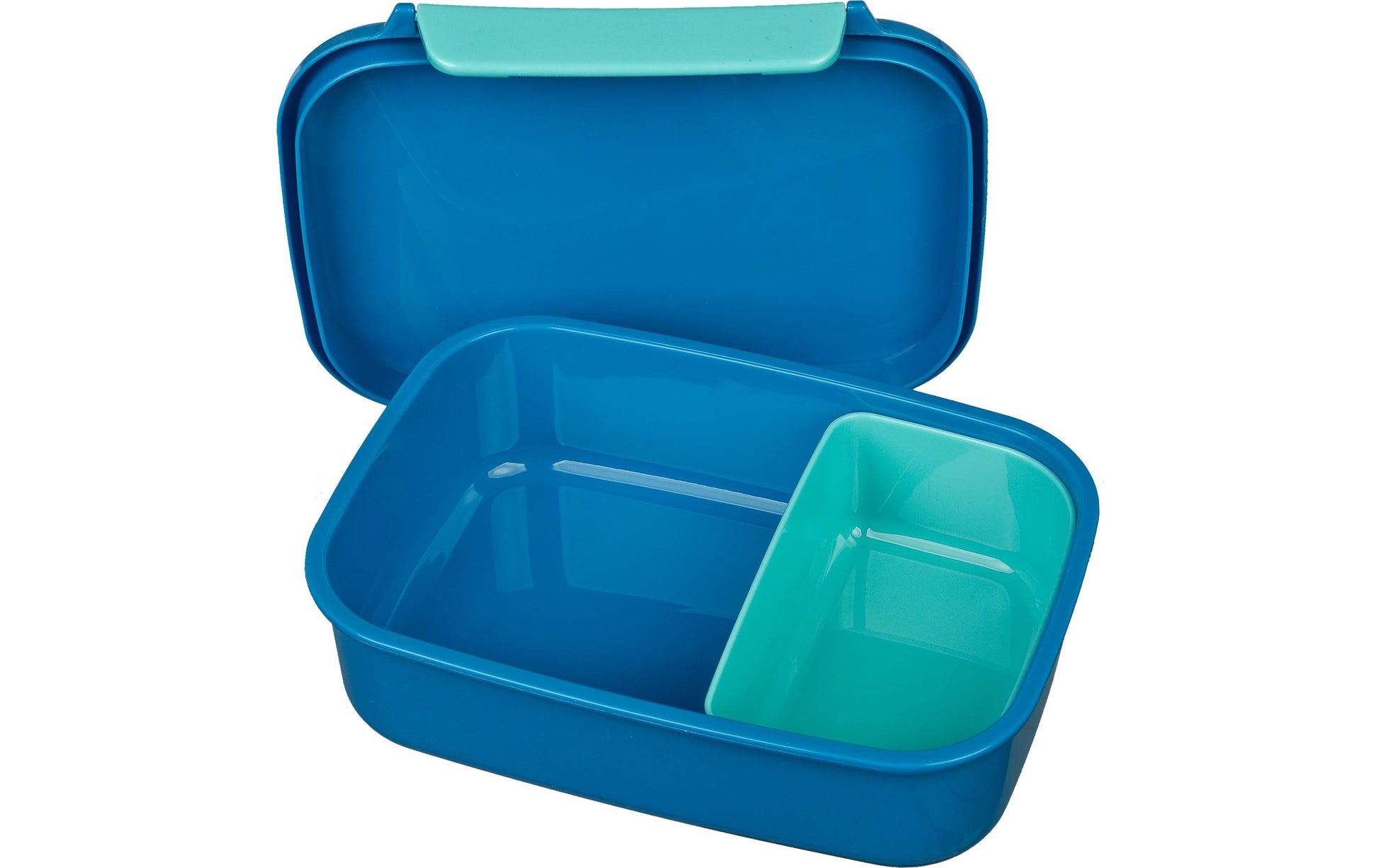 Scooli Lunchbox 800 ml, 18 × 13,5 × 6 cm, Kunststoff, BPA-frei, blau (Dinosaurier)