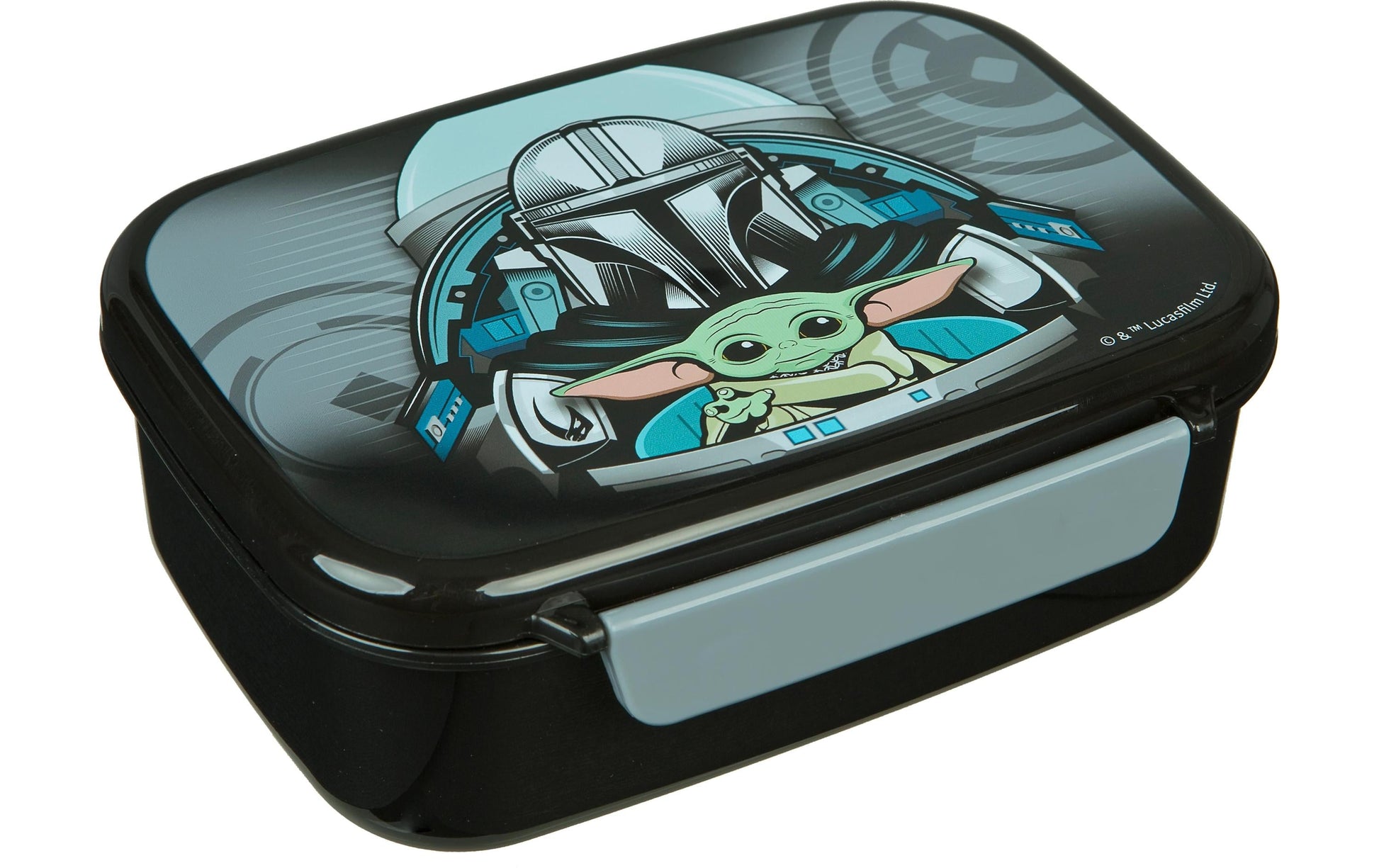 Scooli Lunchbox 800 ml, 18 × 13,5 × 6 cm, Kunststoff, schwarz, BPA-frei