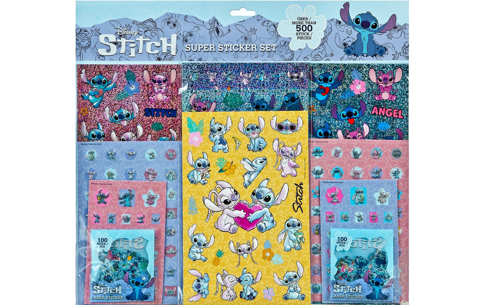 Undercover Sticker, Lilo & Stitch, mehrfarbig