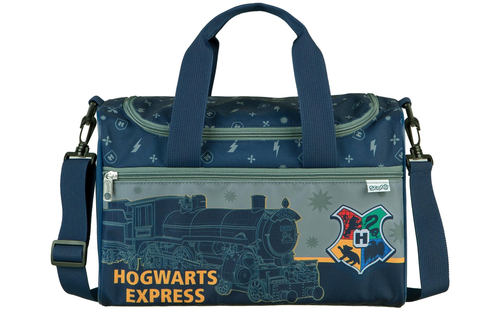 Scooli Harry Potter Sporttasche – 8 l, Polyester, Grau, 33 × 22 × 10 cm