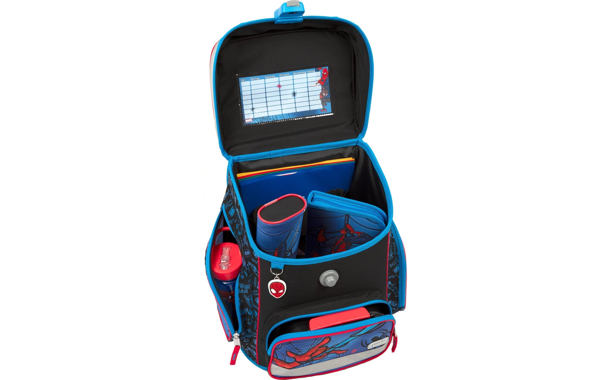 Scooli Schulrucksack-Set 5-teilig, Spider-Man, 18 l, 33×36,5×29 cm