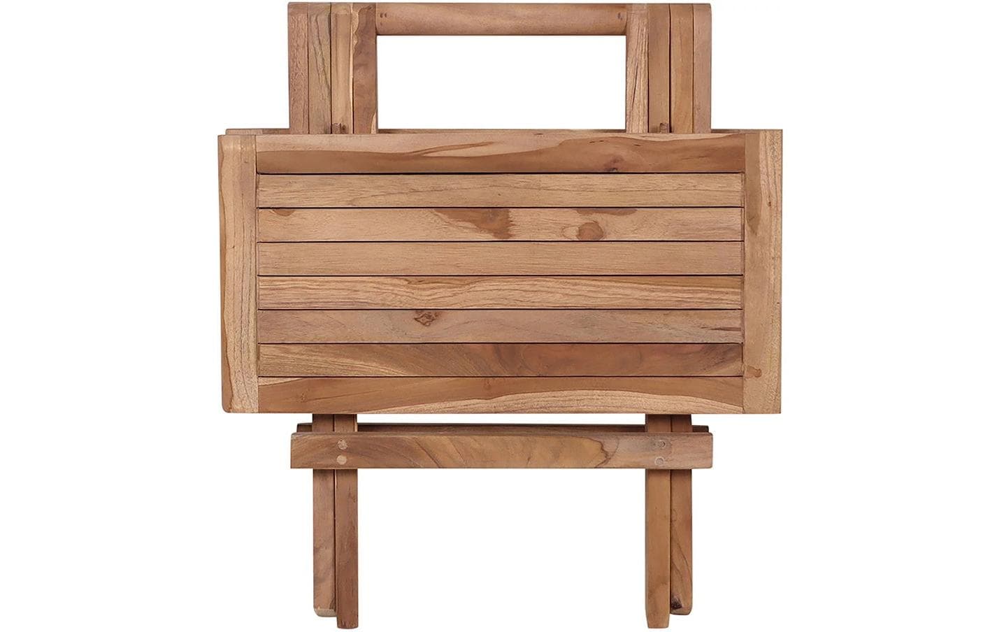 House Nordic Beistelltisch 7501001 – 50 × 50 × 50 cm, quadratisch – Teakholz – natur – faltbar