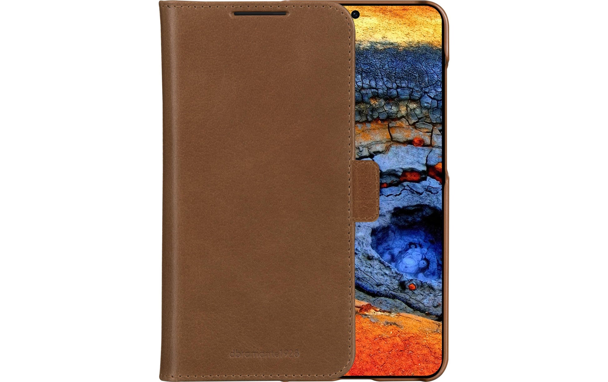 dbramante1928 Lynge Wallethülle – für Samsung Galaxy S25+, mit Kartenfach, Leder, Beige, stossdämpfend