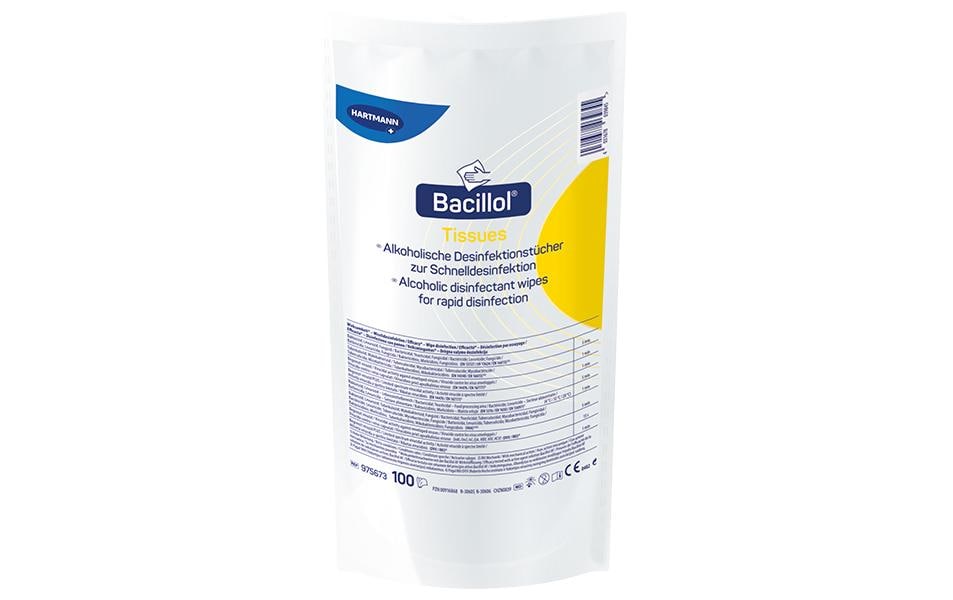 Bacillol Desinfektionstücher – alkoholhaltig – für Instrumente – 100 Stk.