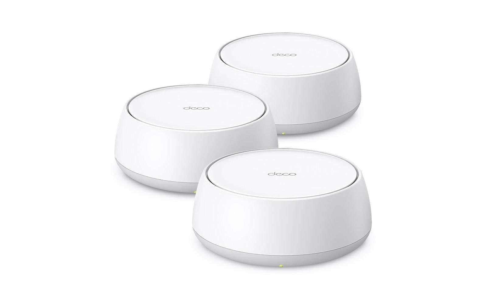 TP-Link DECO BE25 – Mesh-System – Wi-Fi 7 (2,4/5 GHz), 2,9 Gbit/s, 2×2.5GbE, 3er-Pack, Weiss