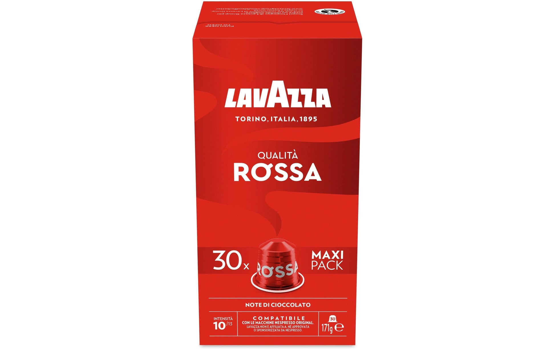Lavazza Qualità Rossa – Kapseln für Nespresso – Espresso, Intensität 10, 30 Kapseln