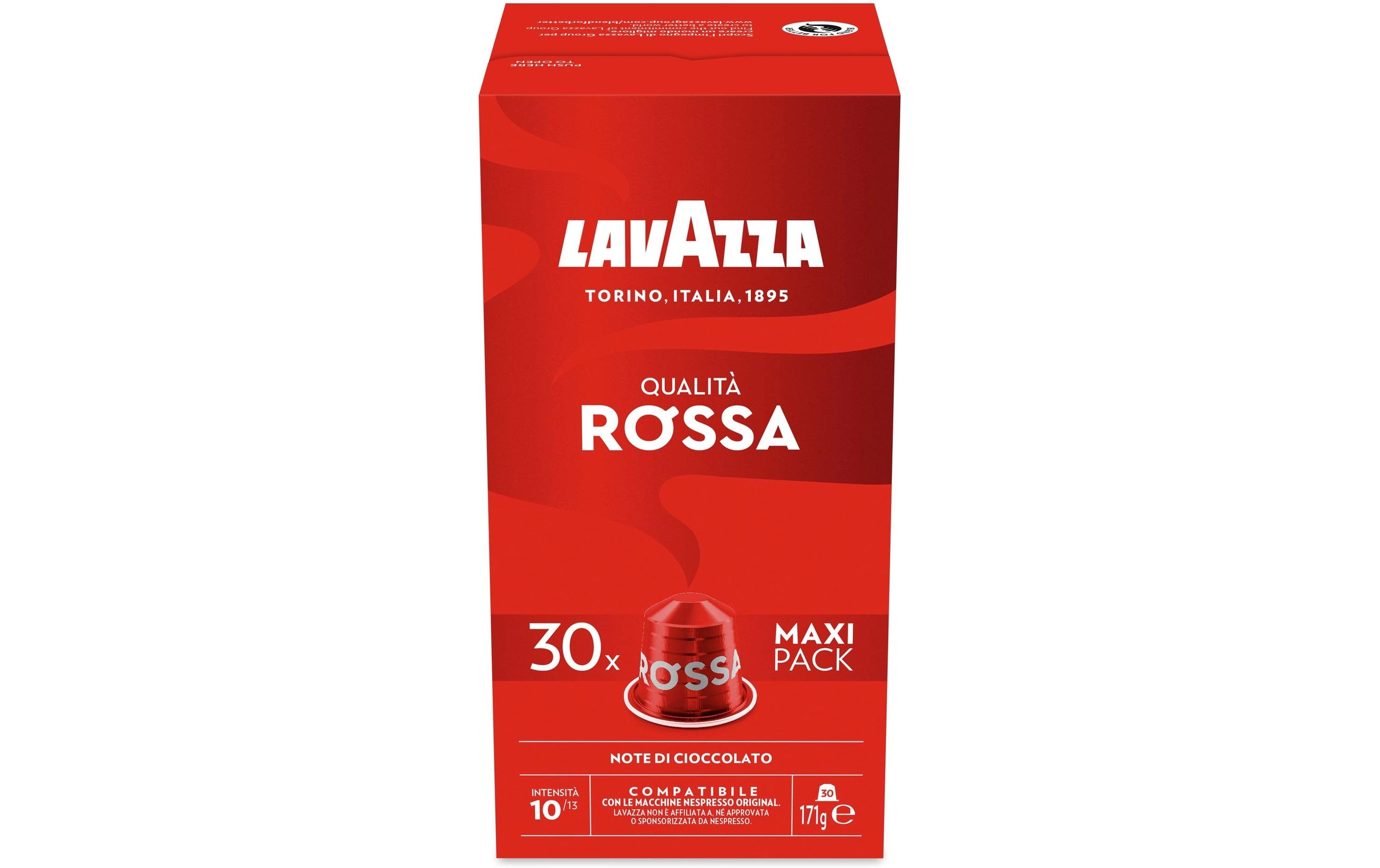 Lavazza Qualità Rossa – Kapseln für Nespresso – Espresso, Intensität 10, 30 Kapseln