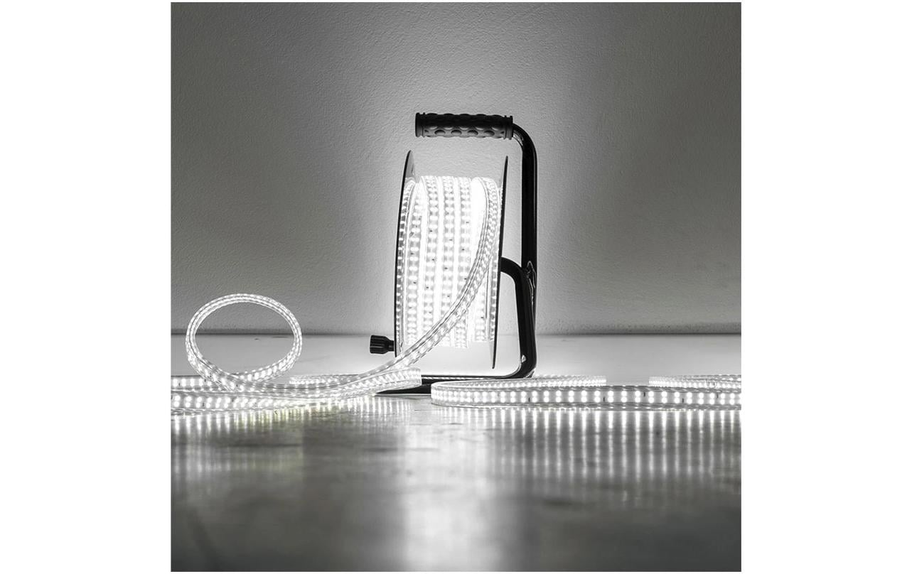 Ekström LED-Streifen Aussen – 15 m, 1200 lm, 210 W, Neutralweiss, 6000 K, Netzbetrieb, Weiss