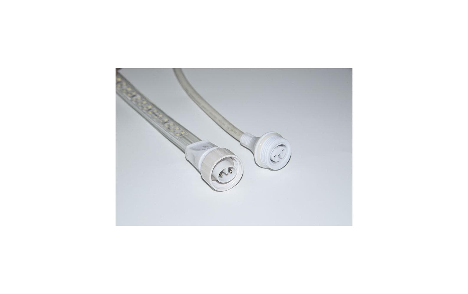 Ekström LED-Streifen Aussen – 15 m – 1000 lm, 165 W, Neutralweiss, 6000 K – IP65 – Netzbetrieb – Weiss