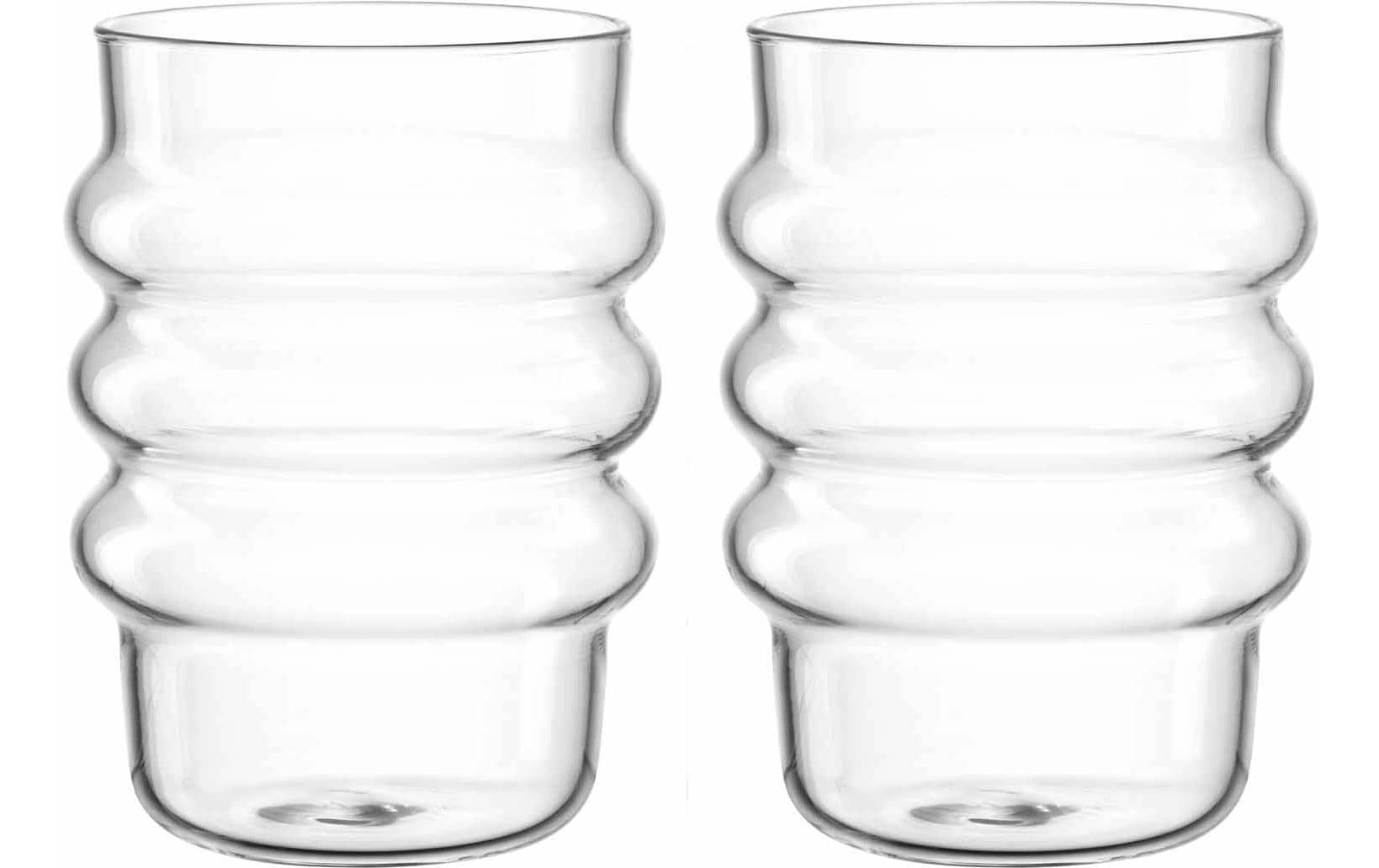 LEONARDO Trinkglas – 2er Set, 440 ml, Ø 7,4 cm, Borosilikatglas, Transparent, spülmaschinenfest