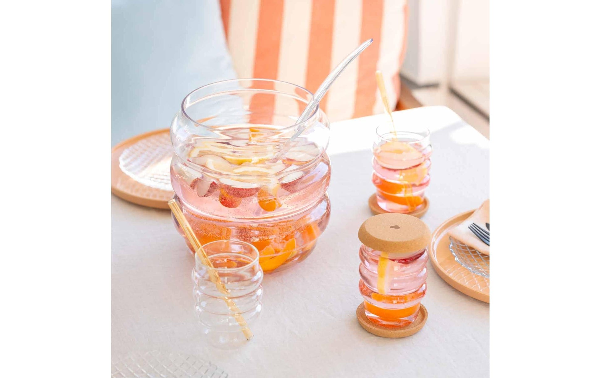 LEONARDO Trinkglas – 2er Set, 440 ml, Ø 7,4 cm, Borosilikatglas, Transparent, spülmaschinenfest