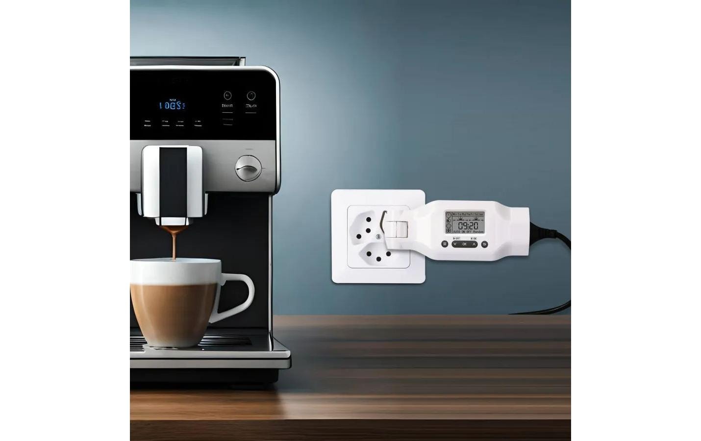 Max Hauri AG Max Hauri Digitale Zeitschaltuhr – 30 Schaltpunkte, IP20, Zwischenstecker – Weiss