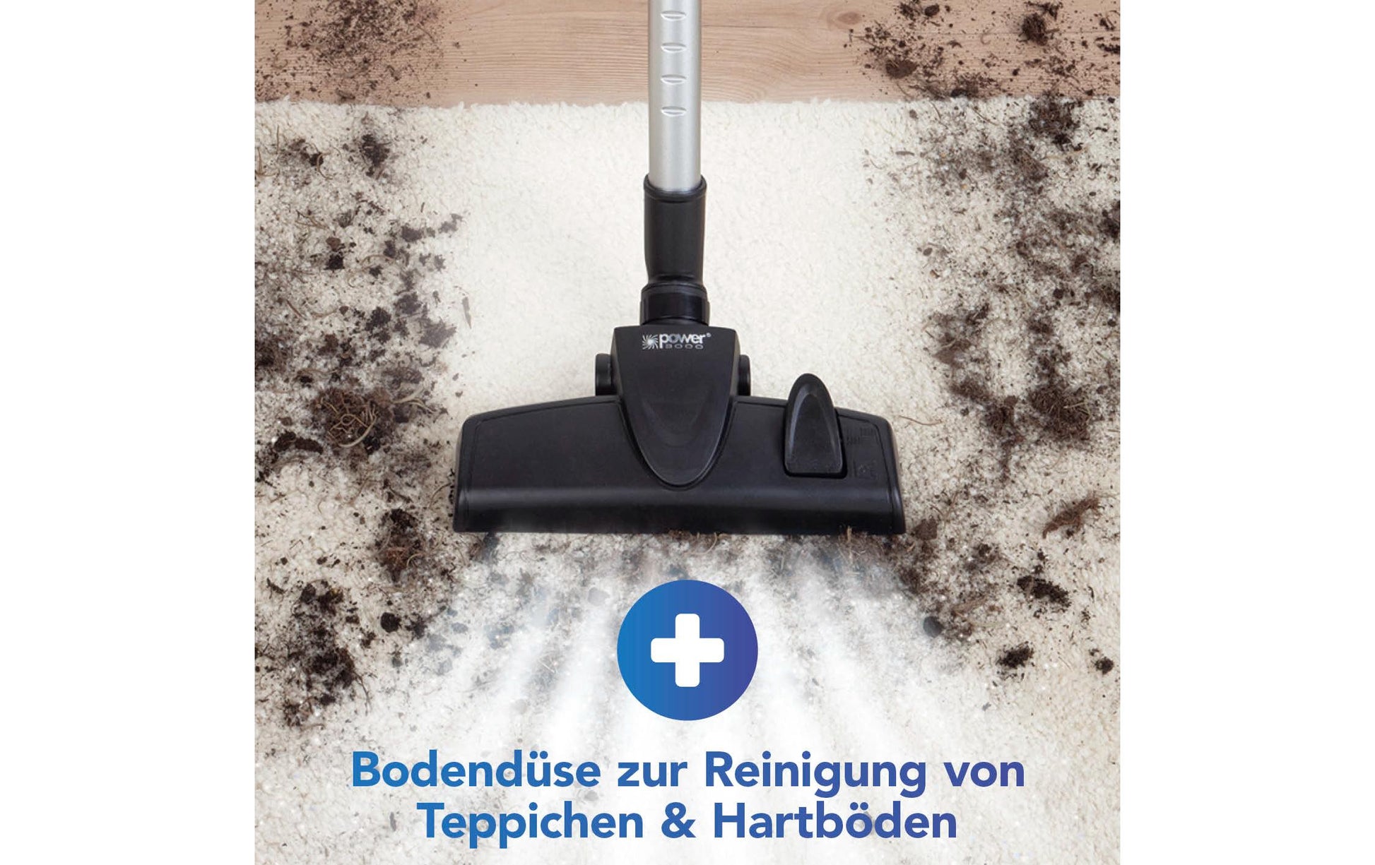 CLEANmaxx Staubsauger – 0,3 l, Akkubetrieben, 2 Stufen, 22 V